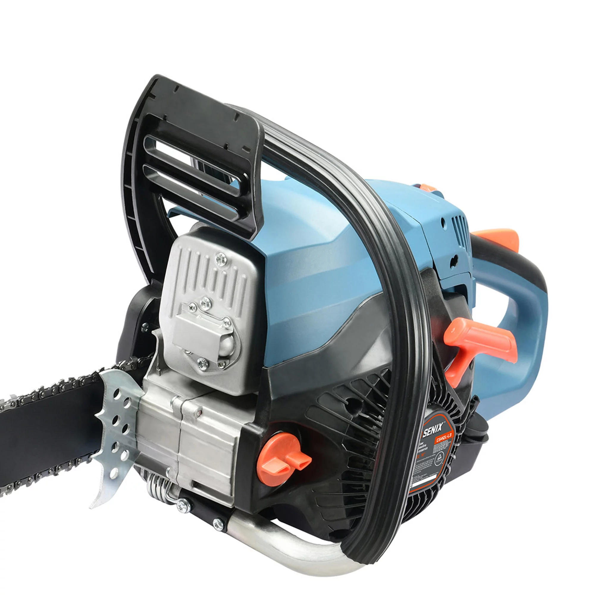 SENIX 49 cc 4-Cycle Gas Powered Chainsaw, 18-Inch Oregon Bar and Chain, CS4QL-L1 - Womvr