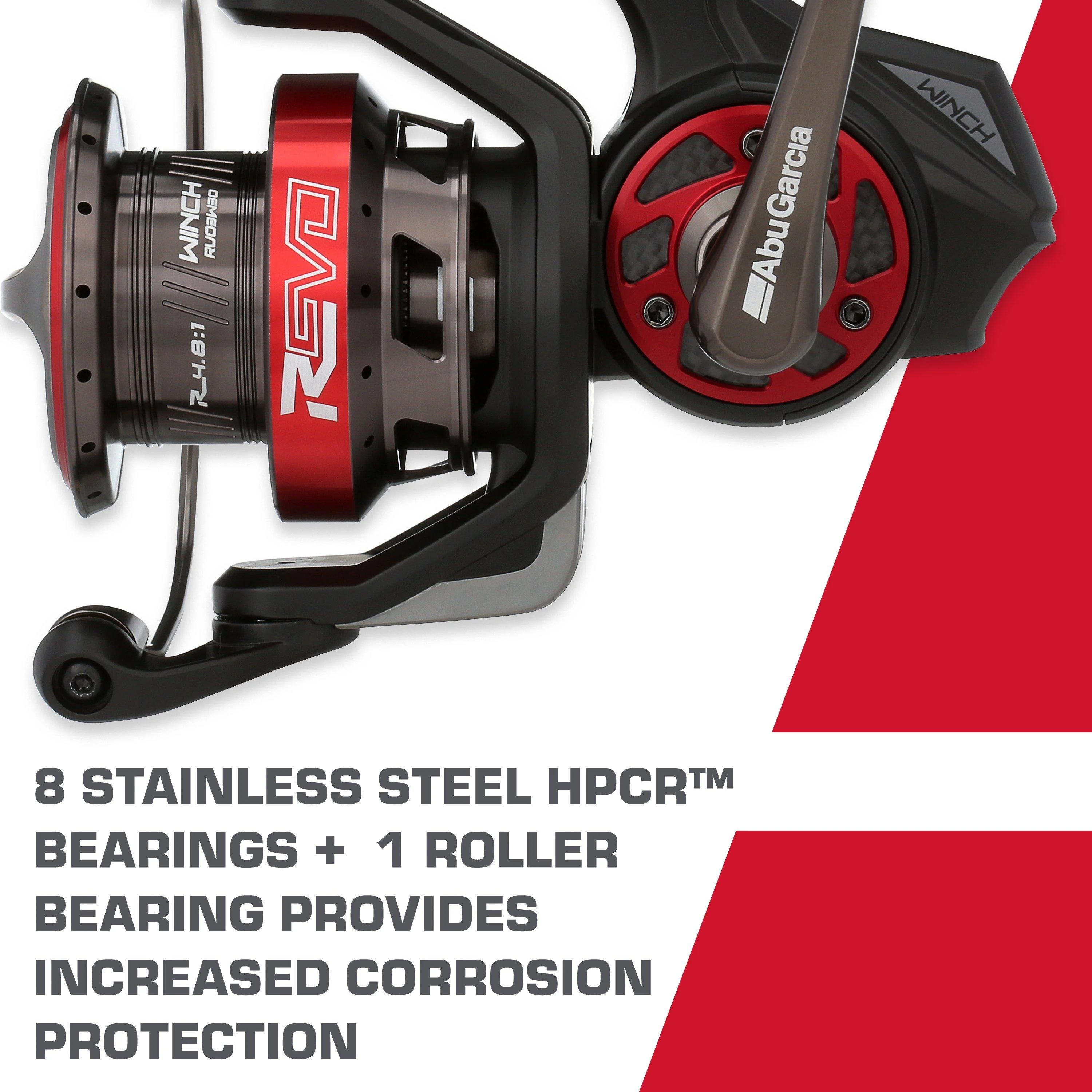 Abu Garcia Revo 3 Winch Spinning Fishing Reel, Size 30, Right/Left Handle - Womvr