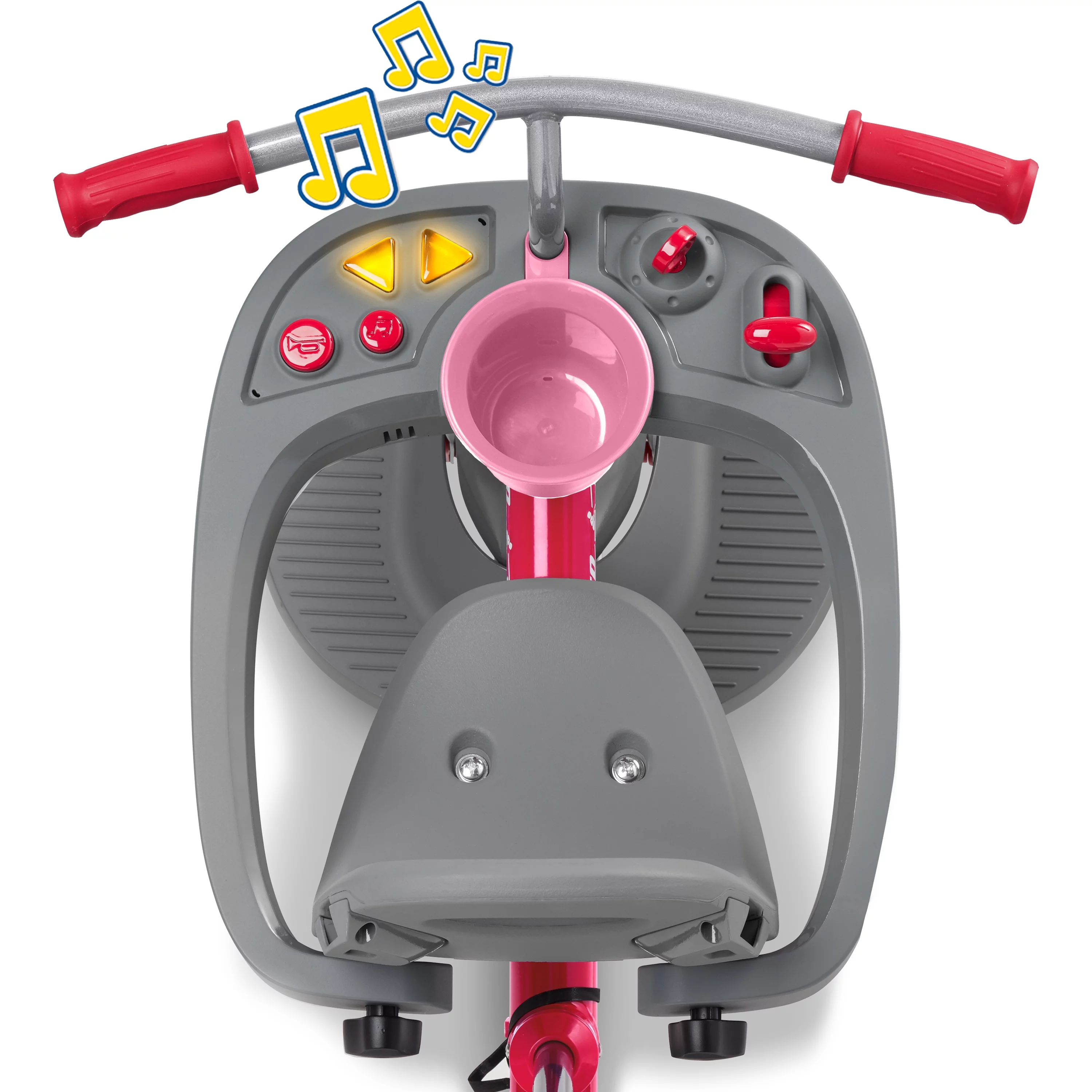 Radio Flyer, 4-in-1 Stroll 'N Trike with Activity Tray, Red & Gray, Convertible Tricycle,  Unisex - Womvr