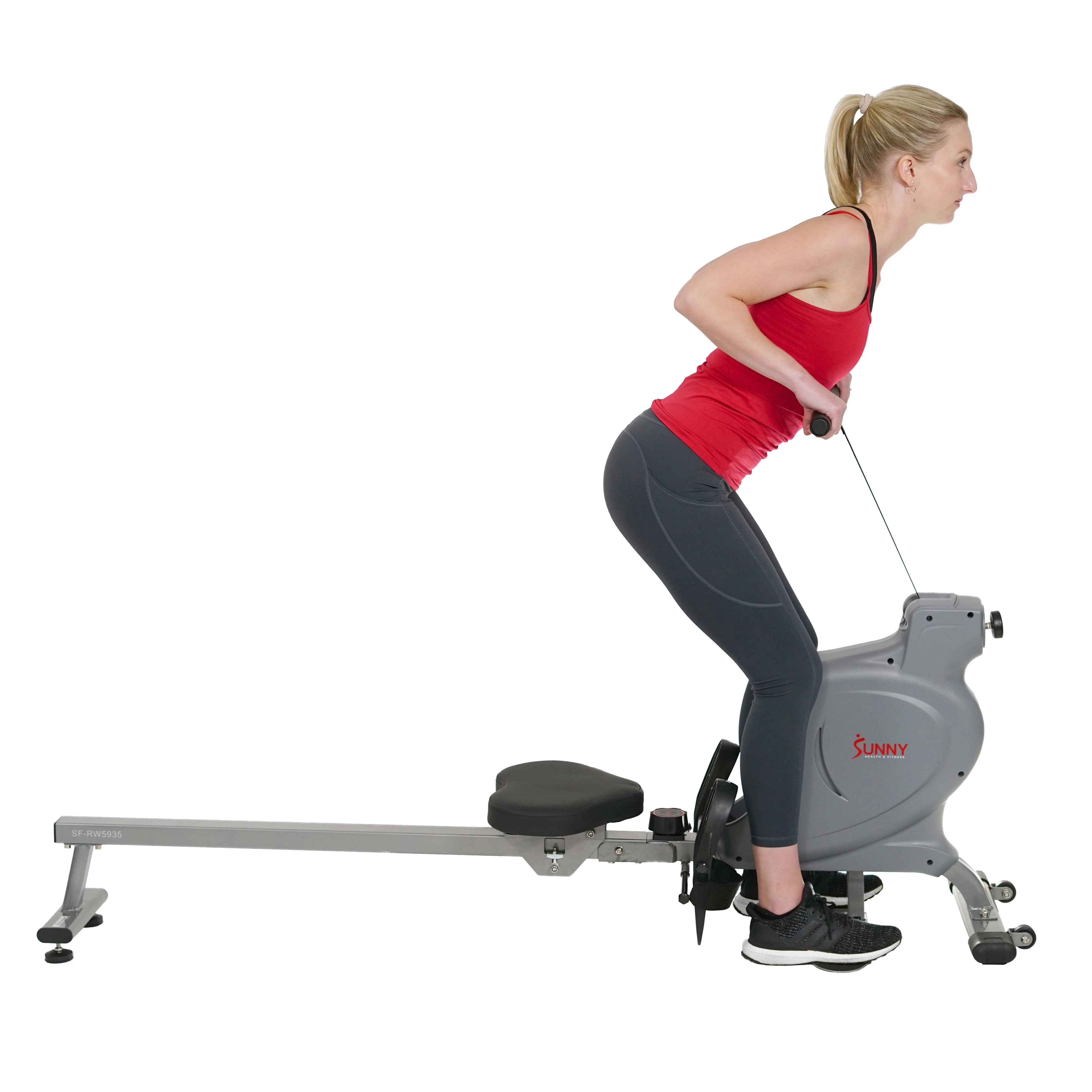 Sunny Health & Fitness Dual Rower Rowing Machine - SF-RW5935 - Womvr