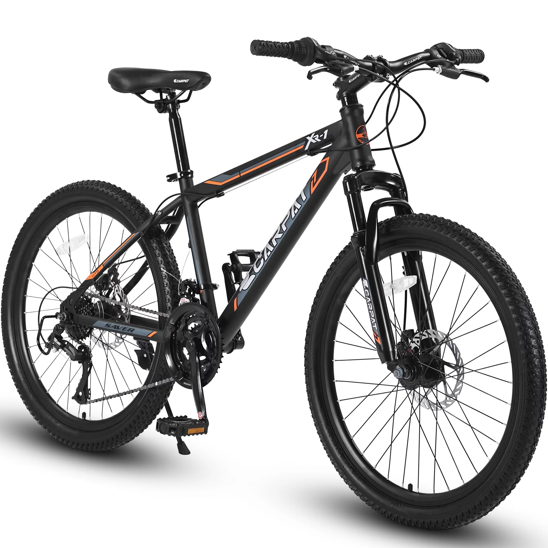 24 inch Kids Bike for Boys Girls, Kids Mountain Bike with Disc Brakes 21 Speed - Womvr