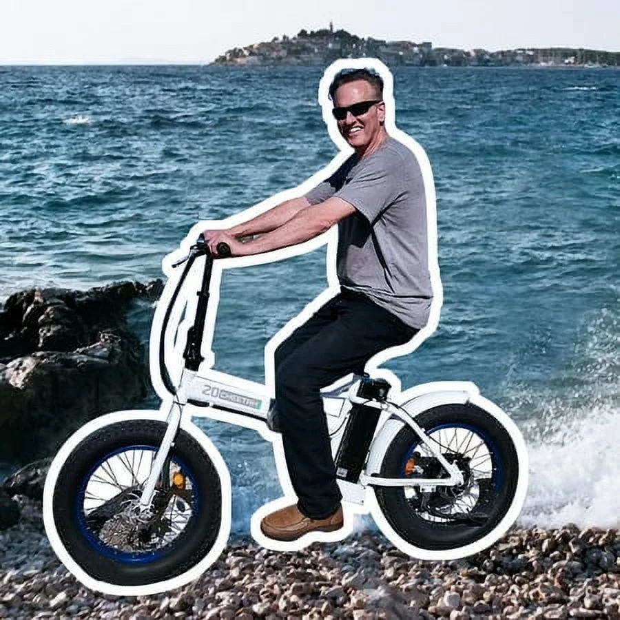 ECOTRIC 20 Inch Fat Tire e-Bike 500W 48V Foldable frame Pedal Assist Commute Bike 7 Speed A-E516646 - Womvr