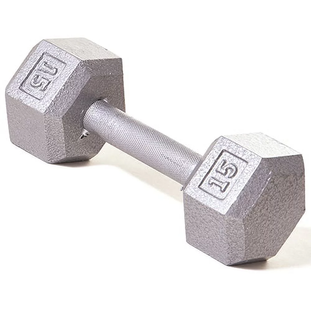 Champion Barbell?l Solid cast-iron Hex Dumbbell 3 -100lbs (SOLD INDIVIDUALLY) - Womvr