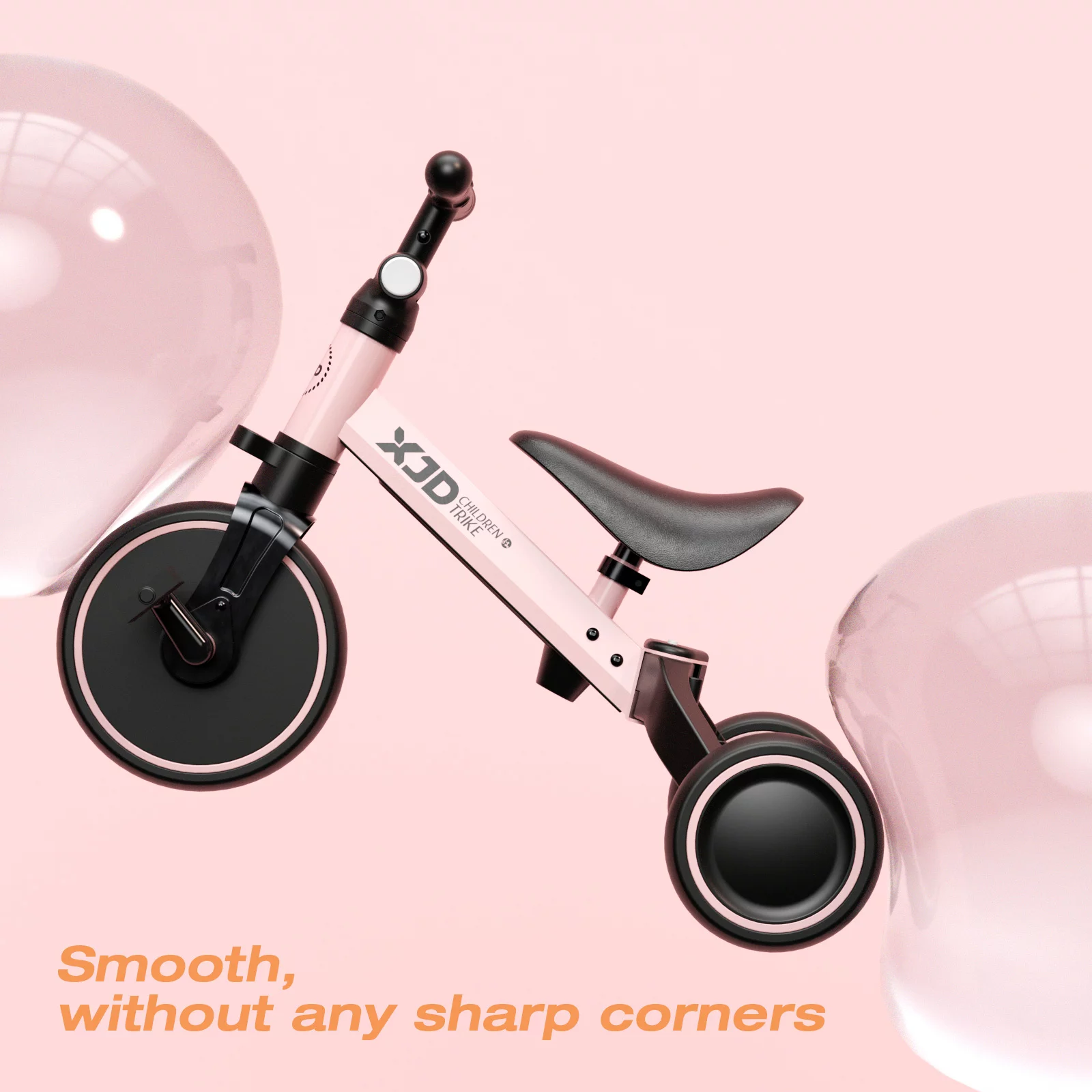 KORIMEFA Toddler Bike with Push Handle, Toddler Tricycle for Age 1 to 3 Years Old Boy Girl, Baby Bike Balance Bike - Womvr