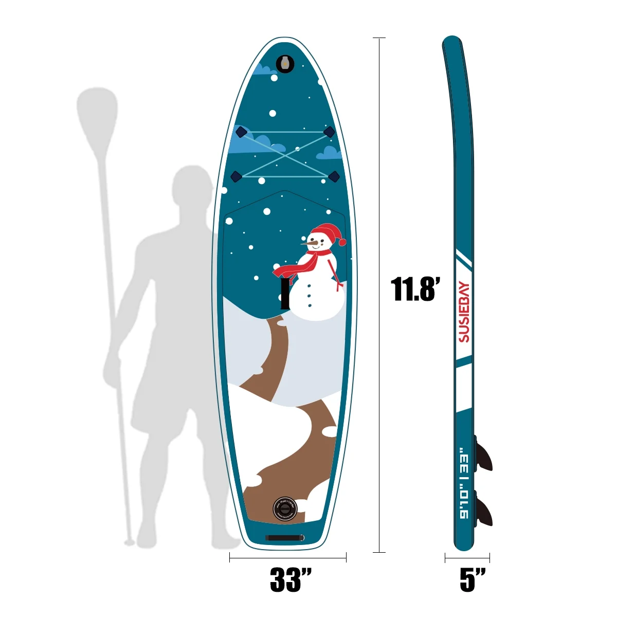 Holaki Inflatable Stand Up Paddle Board 9.9'x33