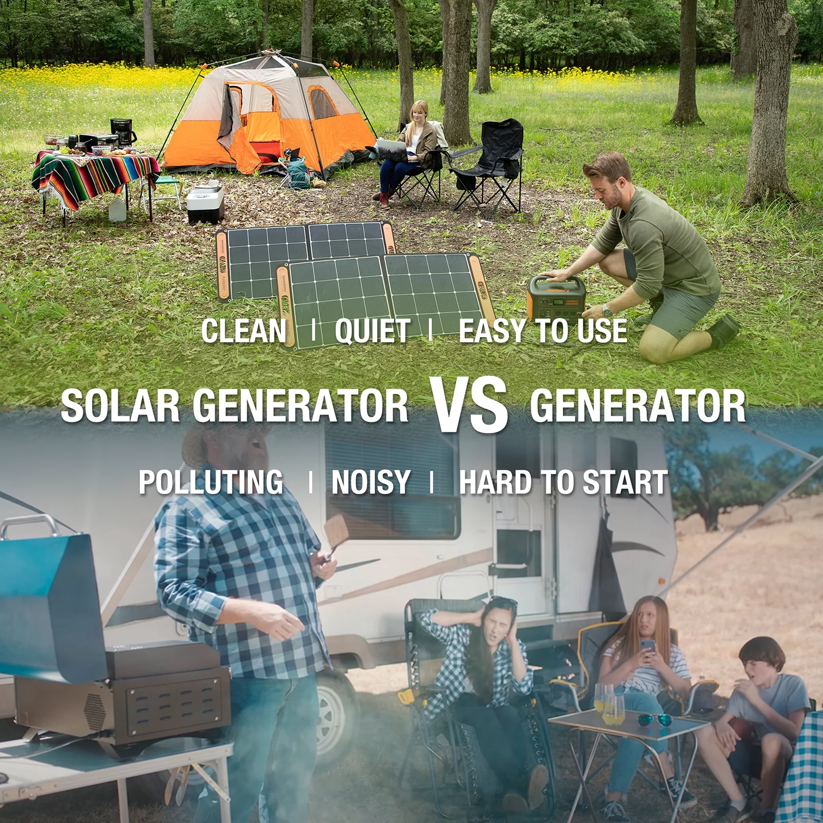 Jackery Explorer 1000 Portable Power Station, 1002Wh Capacity with 3x1000W AC Outlets (Solar Panel Optional) - Womvr