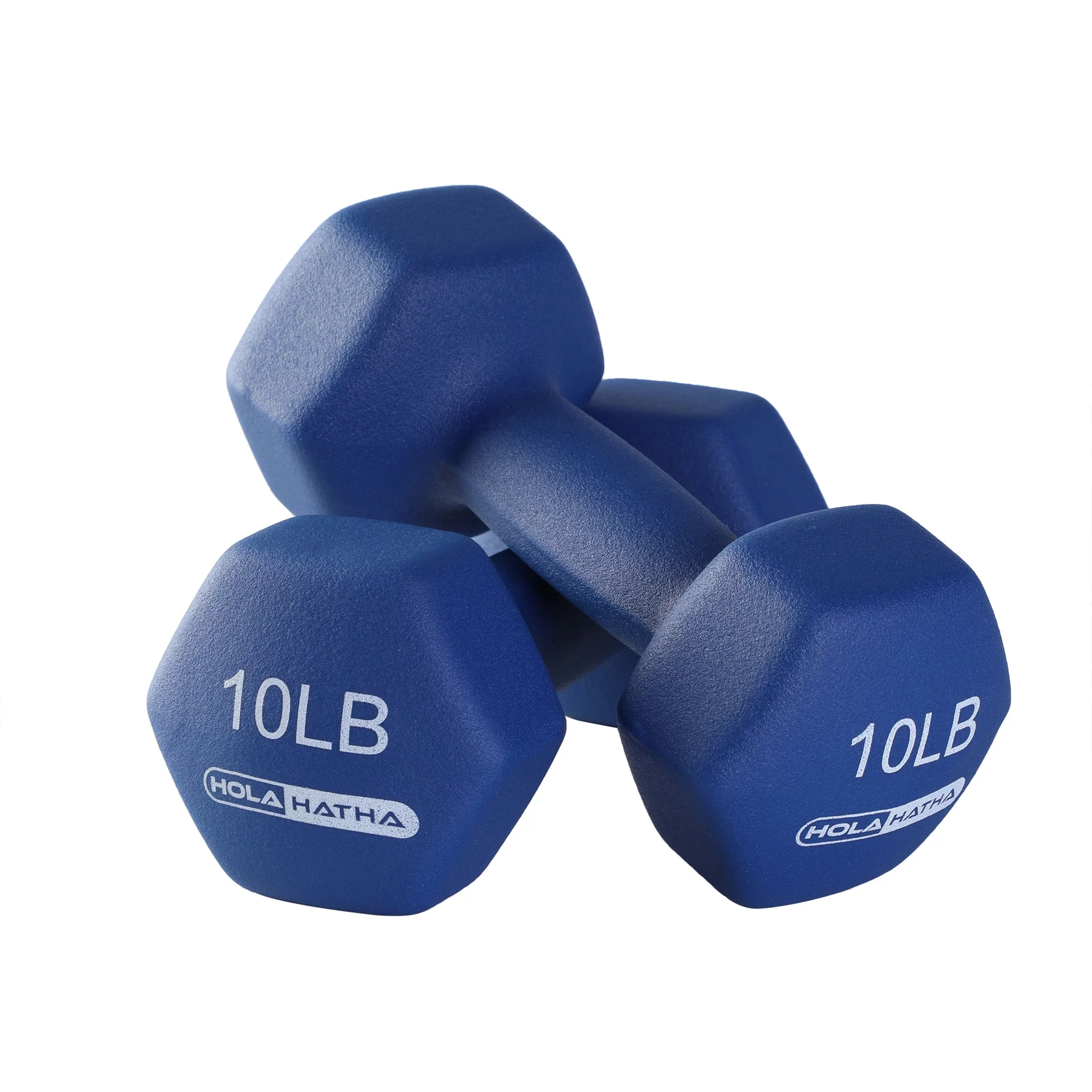 HolaHatha 3, 5, and 8 Pound Dumbbell Hand Weight Set with Storage Rack, Multi - Womvr