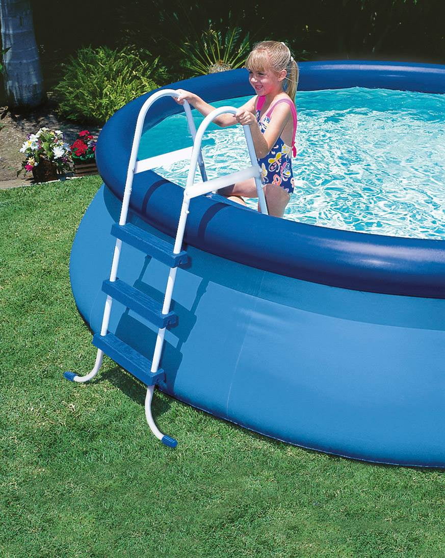 Intex 15ft x 42in Easy Set Inflatable Round Family Swimming Pool & Pump, Vacuum - Womvr