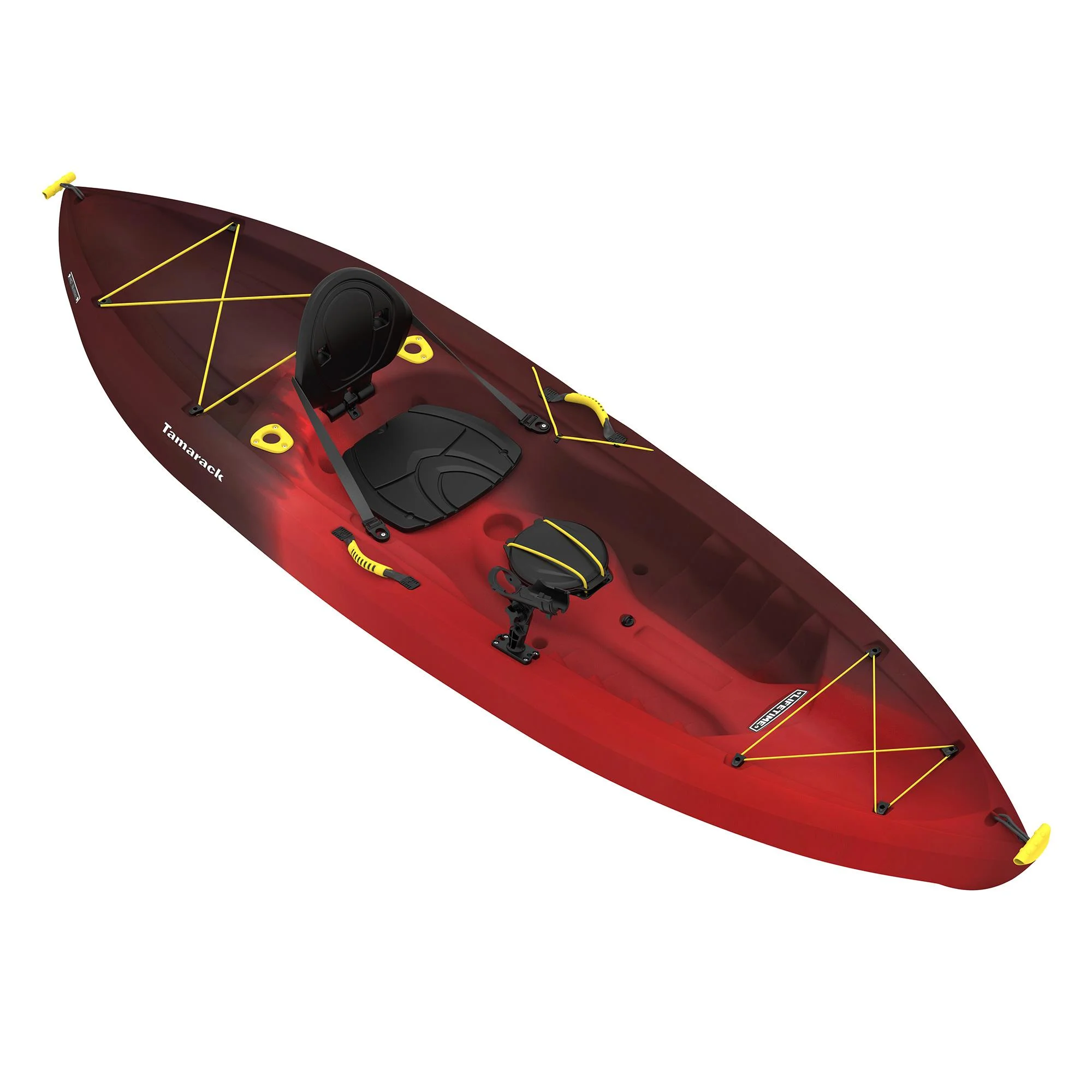 Lifetime Tamarack Angler 10 ft Fishing Kayak, Volcano Fusion w/Yellow (91340) - Womvr