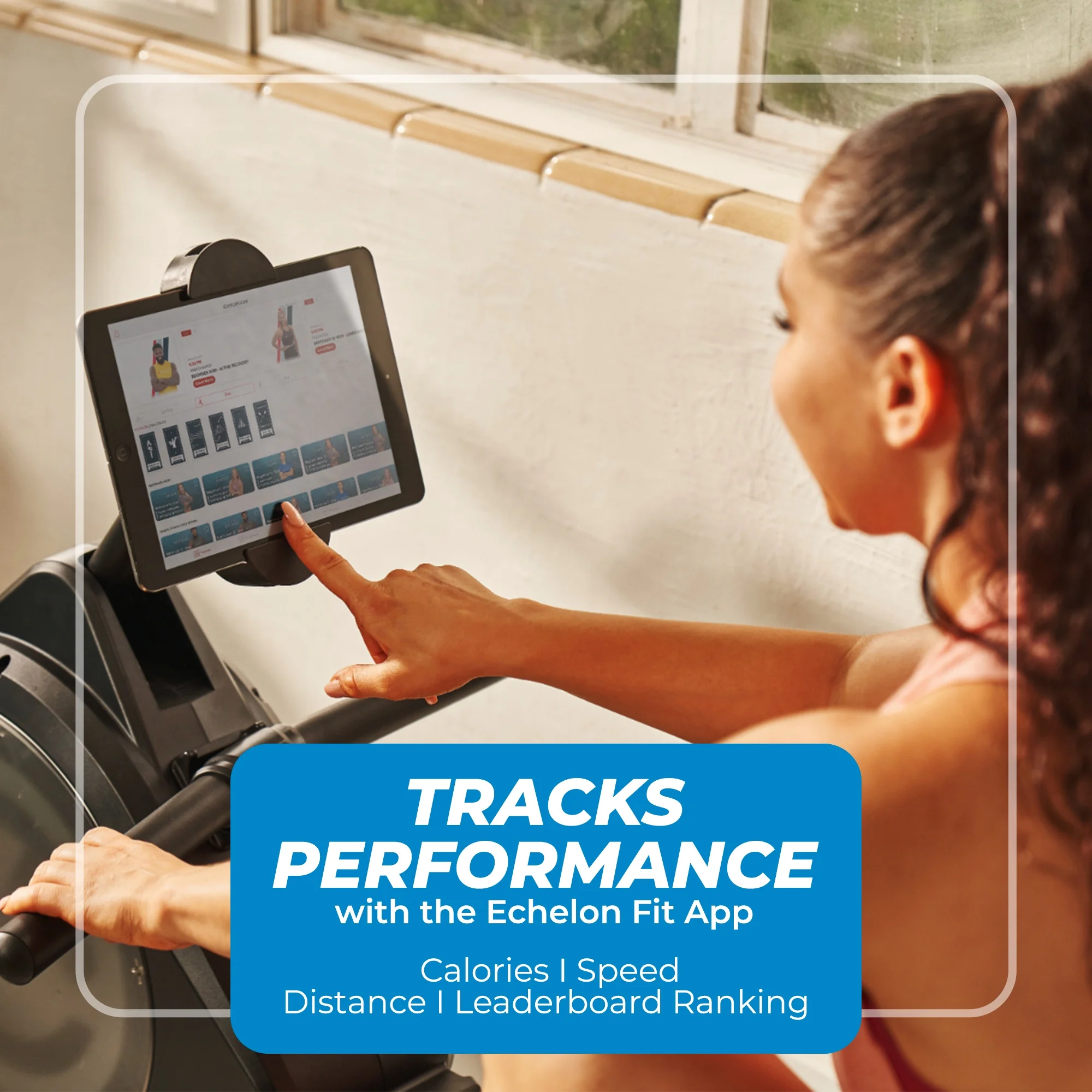 Echelon Sport Exercise Rower with 32 Levels of Magnetic Resistance + 30-Day Free Membership Trial - Womvr