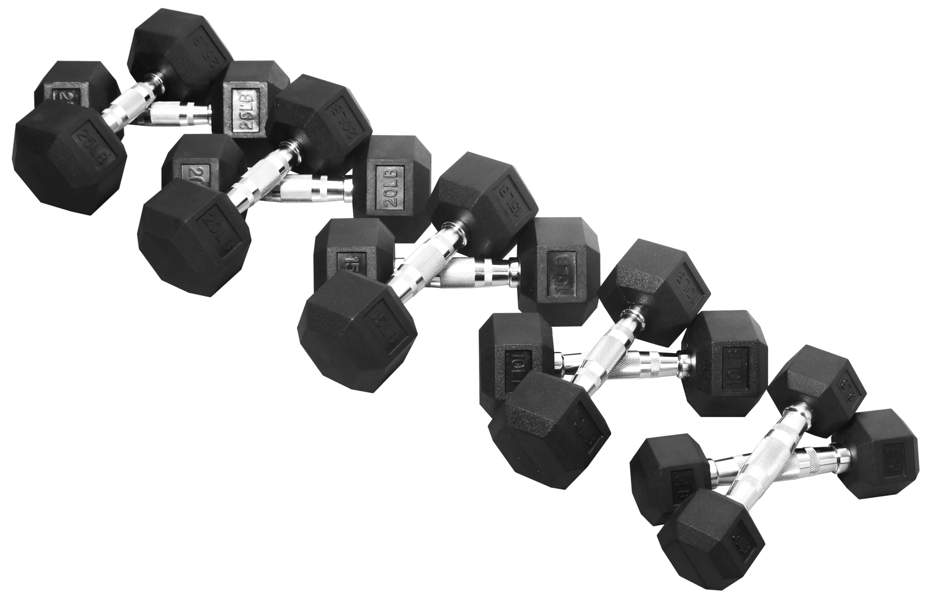BalanceFrom 100 LB Dumbbell Set, Pairs of 5 lb, 10 lb, 15 lb and 20 lb - Womvr