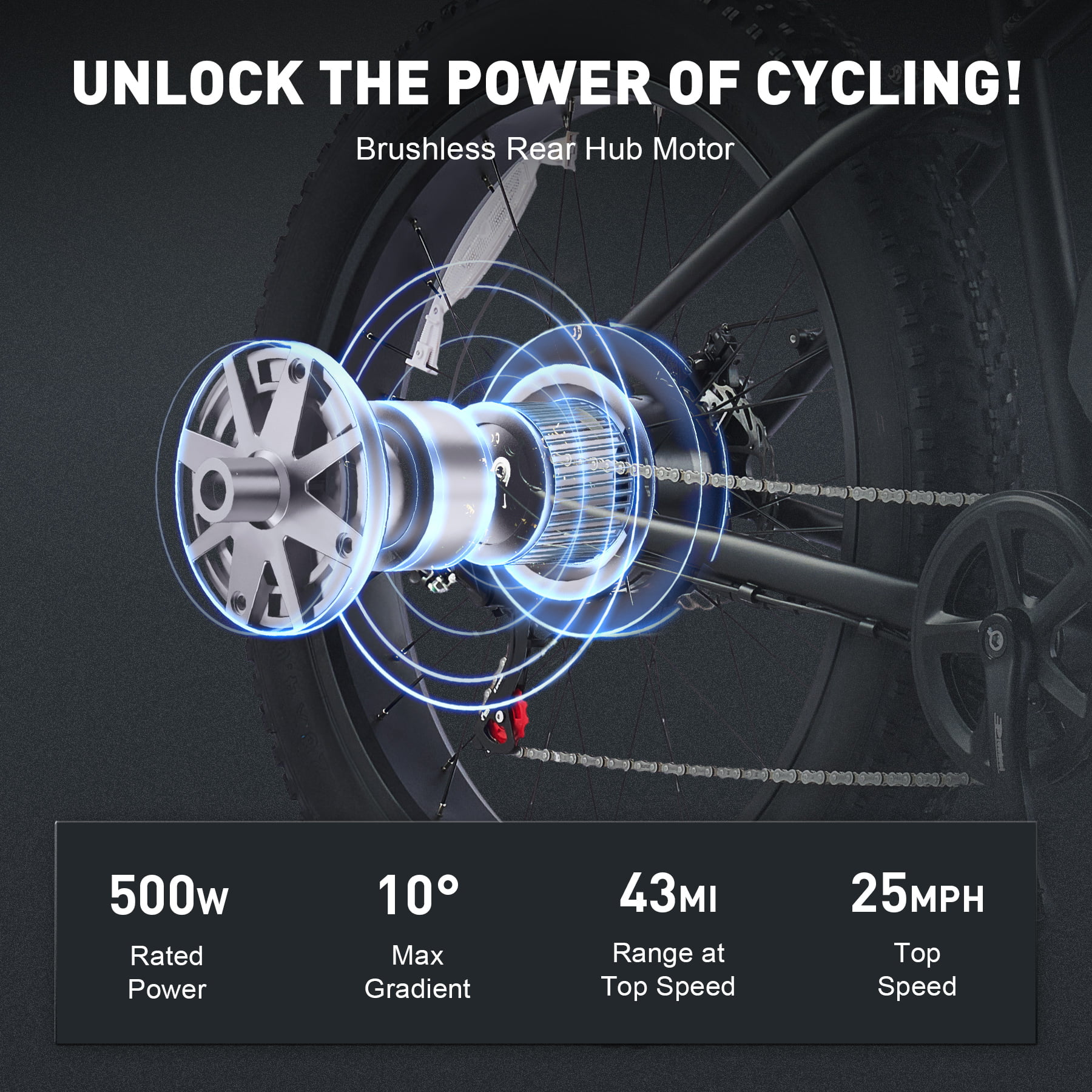 Viribus Electric Mountain Bicycle 26