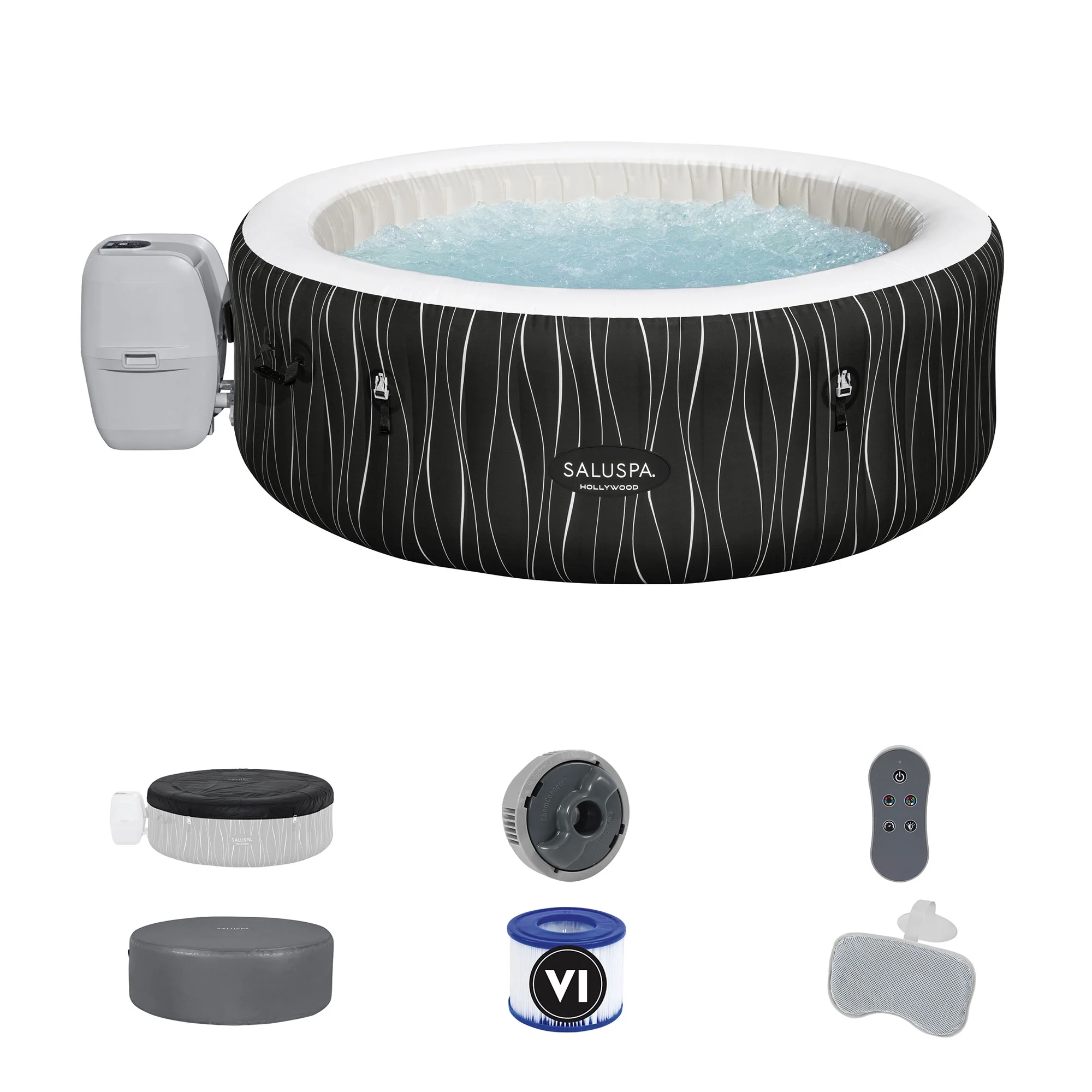 Bestway SaluSpa Honolulu AirJet Inflatable Hot Tub with EnergySense Cover - Womvr