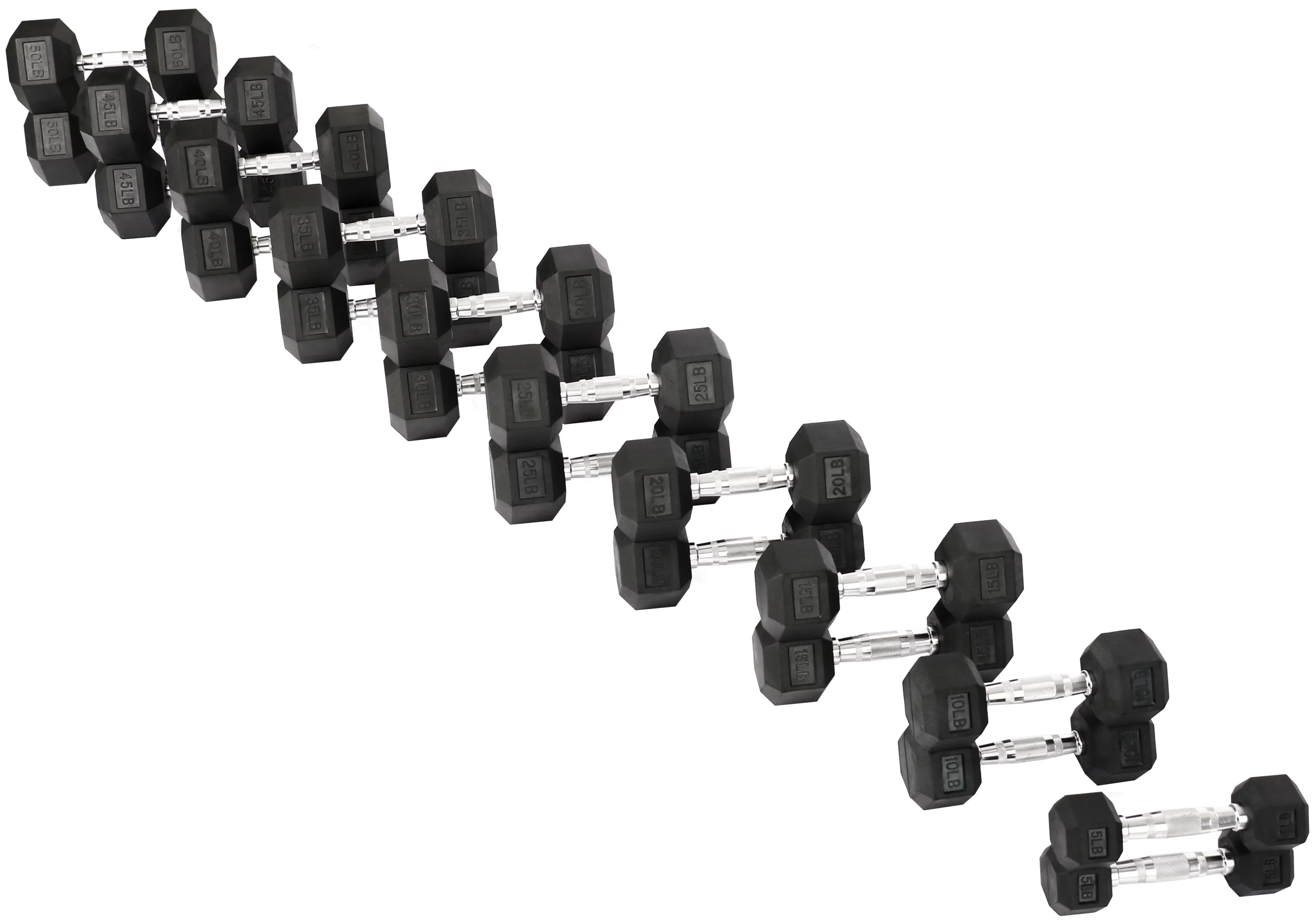 BalanceFrom 100 LB Dumbbell Set, Pairs of 5 lb, 10 lb, 15 lb and 20 lb - Womvr