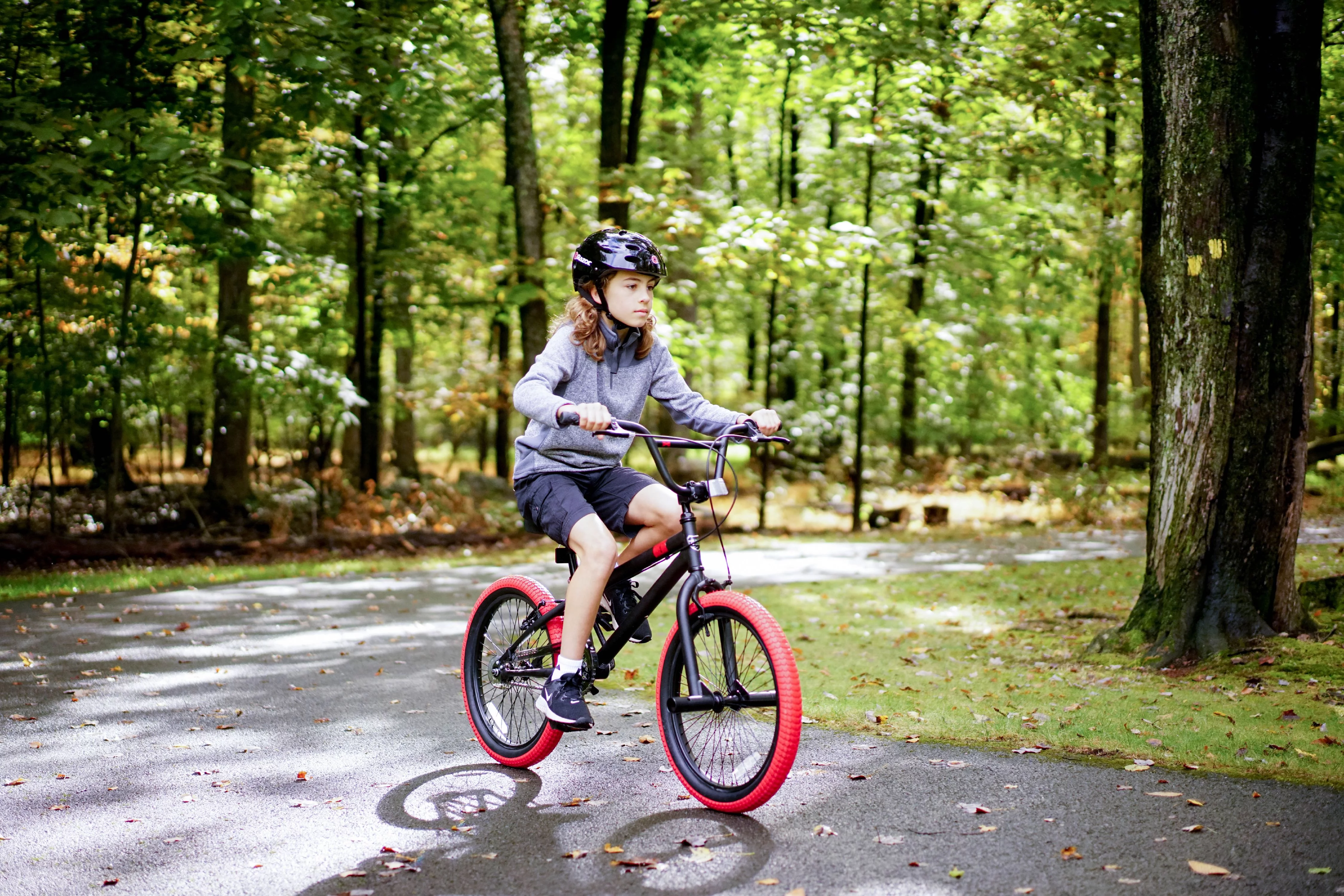 Kent Bicycle 20 In. Dread Boy's BMX Bike, Black and Red - Womvr