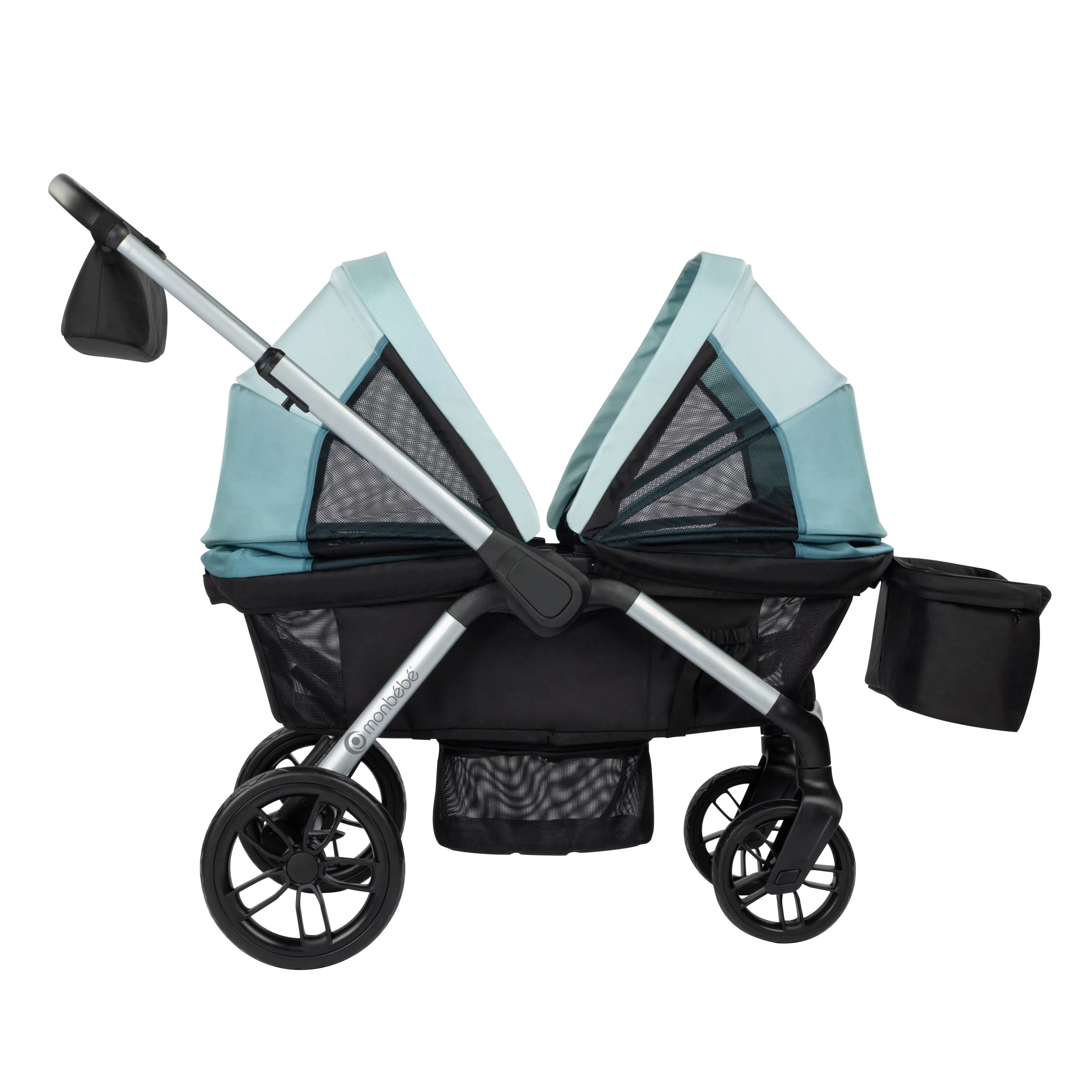 Monbebe Everyday Outings Wagon Stroller, Cobblestone Grey - Womvr
