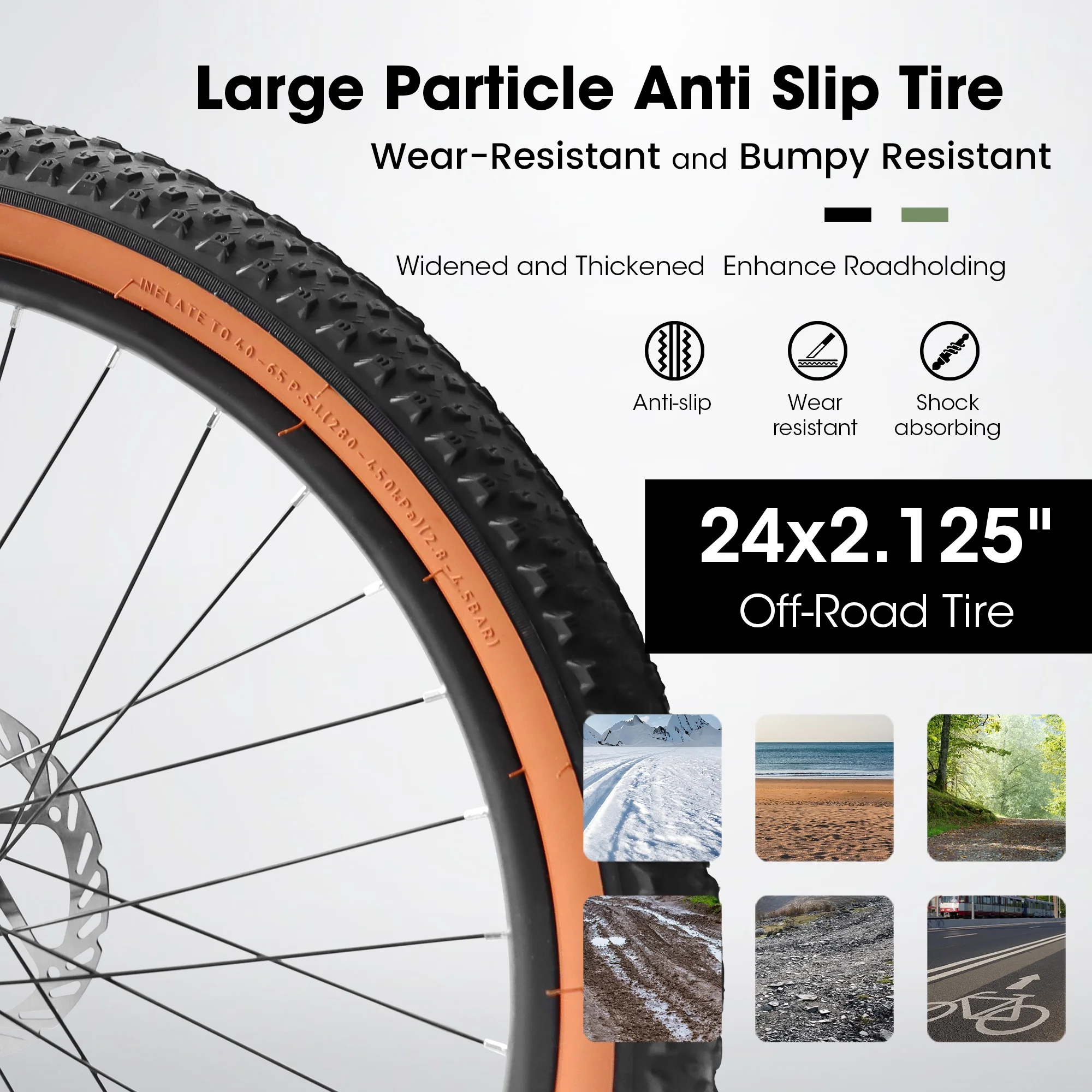 CIYOYO 24 inch Mountain Bike Bicycle for Adults, Shimano 21-Speed Bike with Disc Brake Thumb Shifter, Black - Womvr