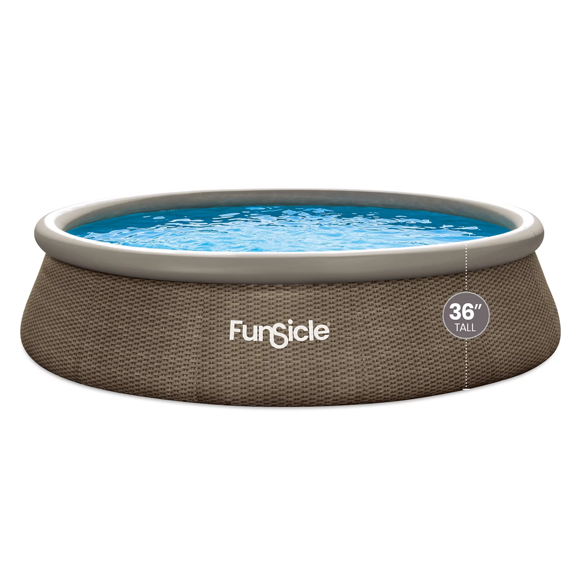 Funsicle 10ft x 30in Round QuickSet Designer Above Ground Pool, Age 6 & up - Womvr