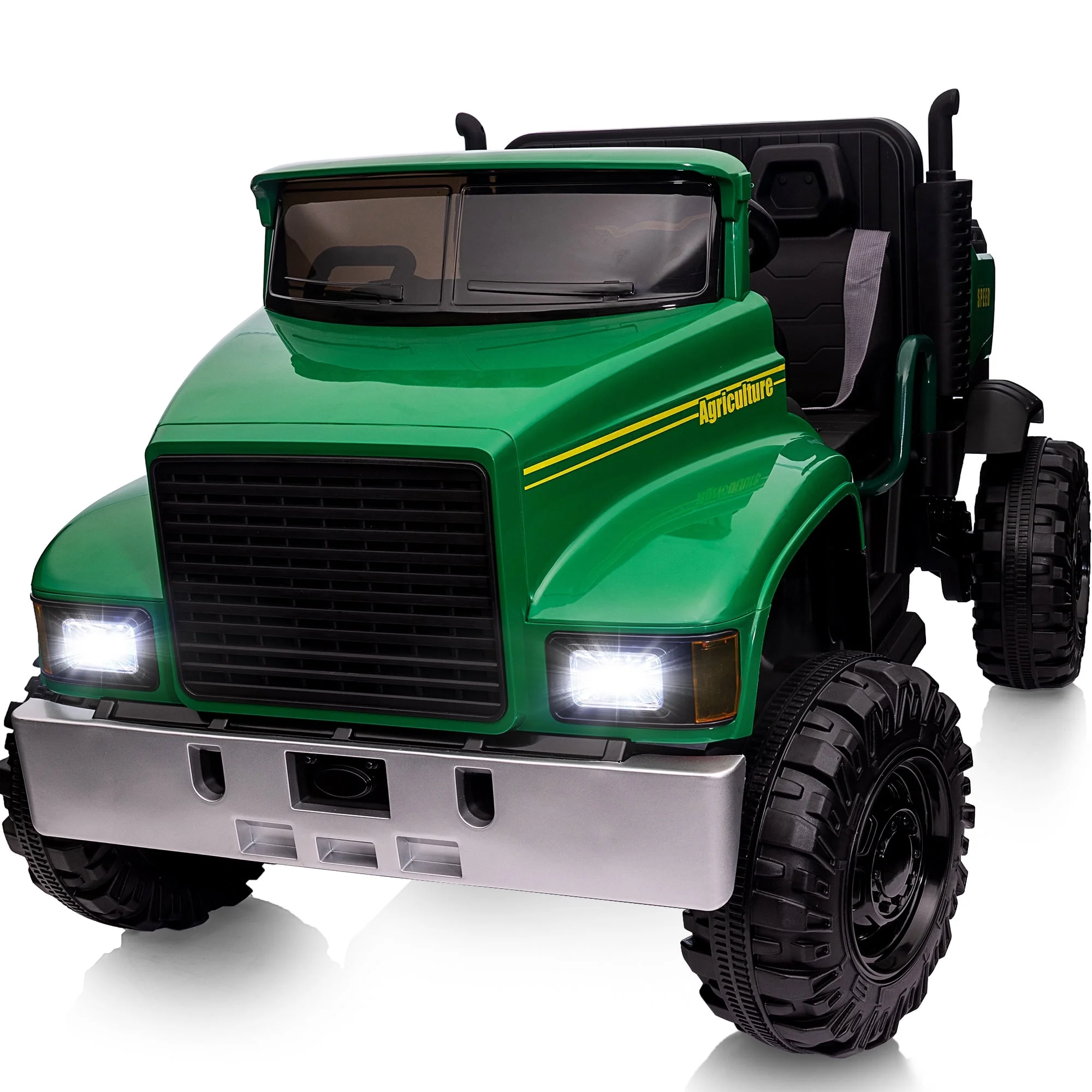 Hikiddo JC222 24V Ride on Toy, Kids Ride On Dump Truck 2 Seater with Remote - Womvr