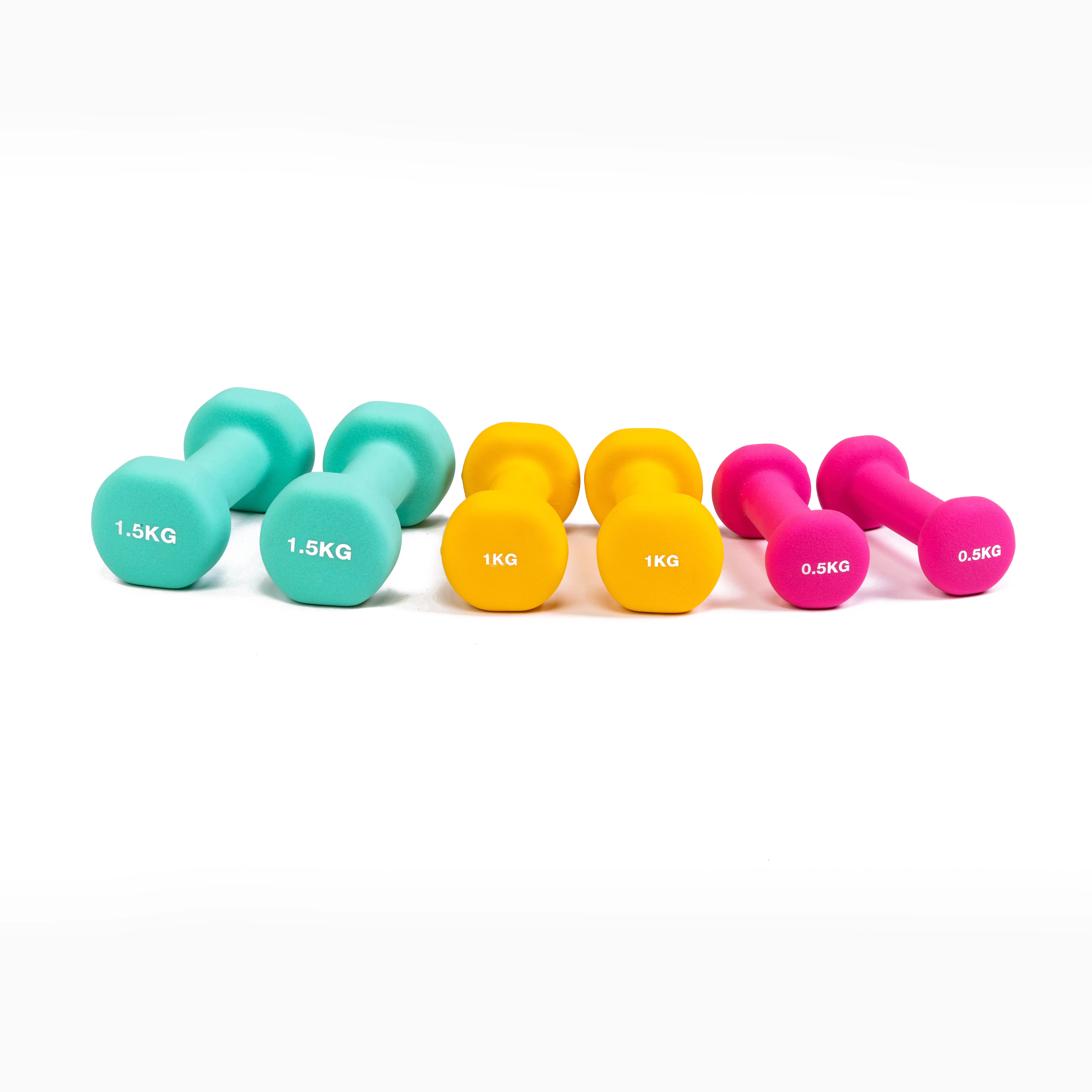 PRISP Dumbbells Set with Rack, 3 Pairs of Neoprene Free Weights with Stand - Womvr