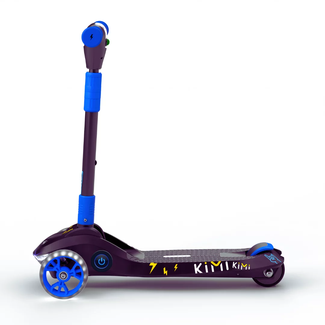 Kimi Kids 3-Wheel Electric Scooter, Ages 2-9, 5Mph, Lights, 10 Miles Range - Womvr