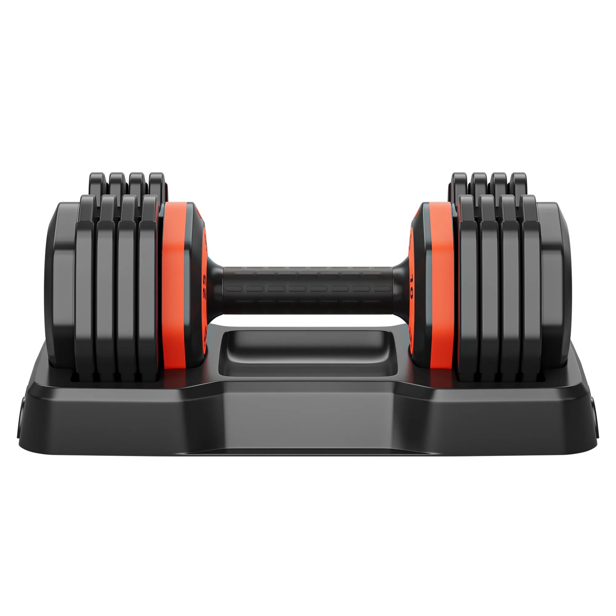 5-in-1 Adjustable Single Dumbbell - 25 LB, Complete with Anti-Slip Metal Handle for Full Body Home Gym Workouts - Ideal Adjustable Dumbbell Set for Your Weight Selection Needs