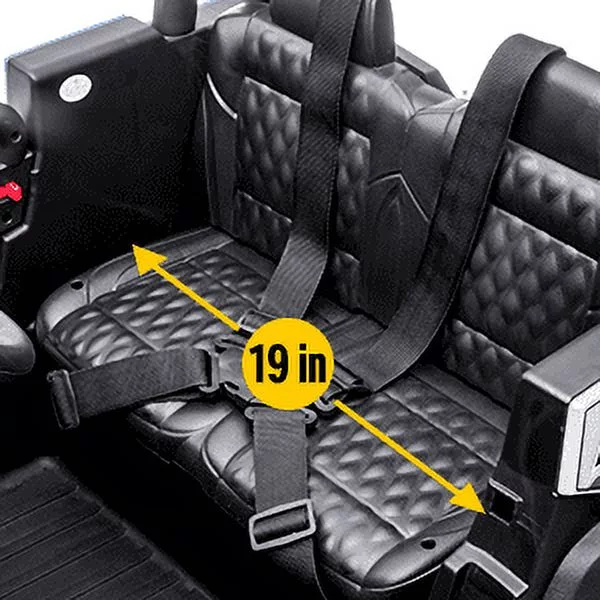 TOKTOO 24V Ride on Car, 4WD Powered Ride on UTV with Remote Control & Trunk Storage Space,  1 Seater Kid Car for Boys Girls -Blue - Womvr