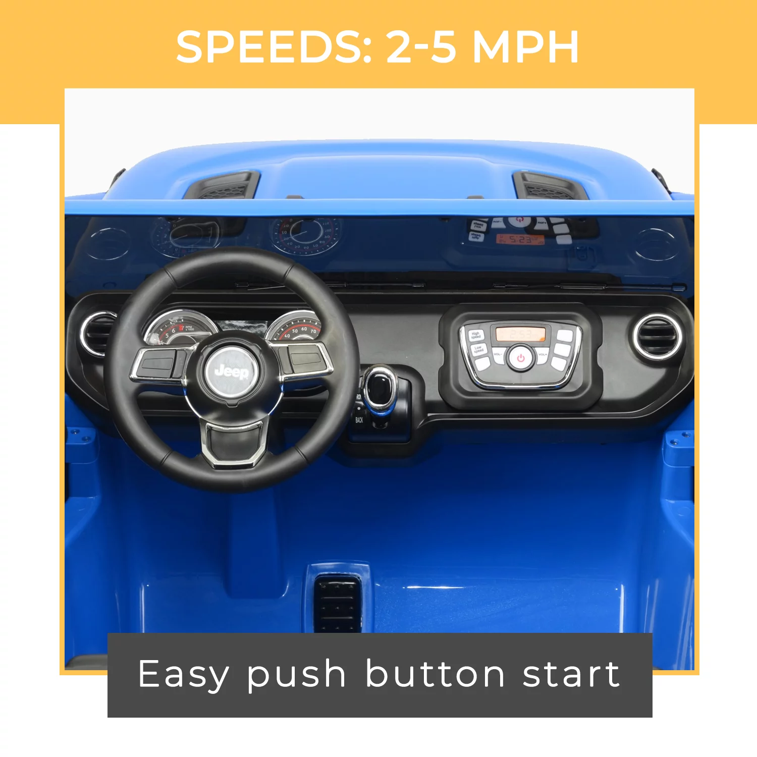 12V Jeep Gladiator Battery Powered Ride-on by Hyper Toys, Grey, for a Child Ages 3-8 - Womvr