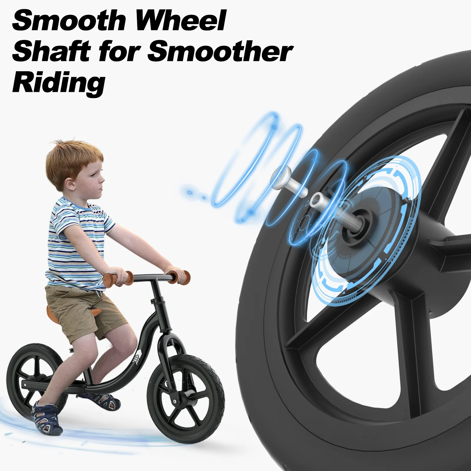 KORIMEFA Toddler Balance Bike - Lightweight Toddler Bike for 2, 3, 4, 5 Year Old Boys and Girls - No Pedal Bikes for Kids with Adjustable Handlebar and seat - Aluminium, EVA Tires - Training Bike - Womvr