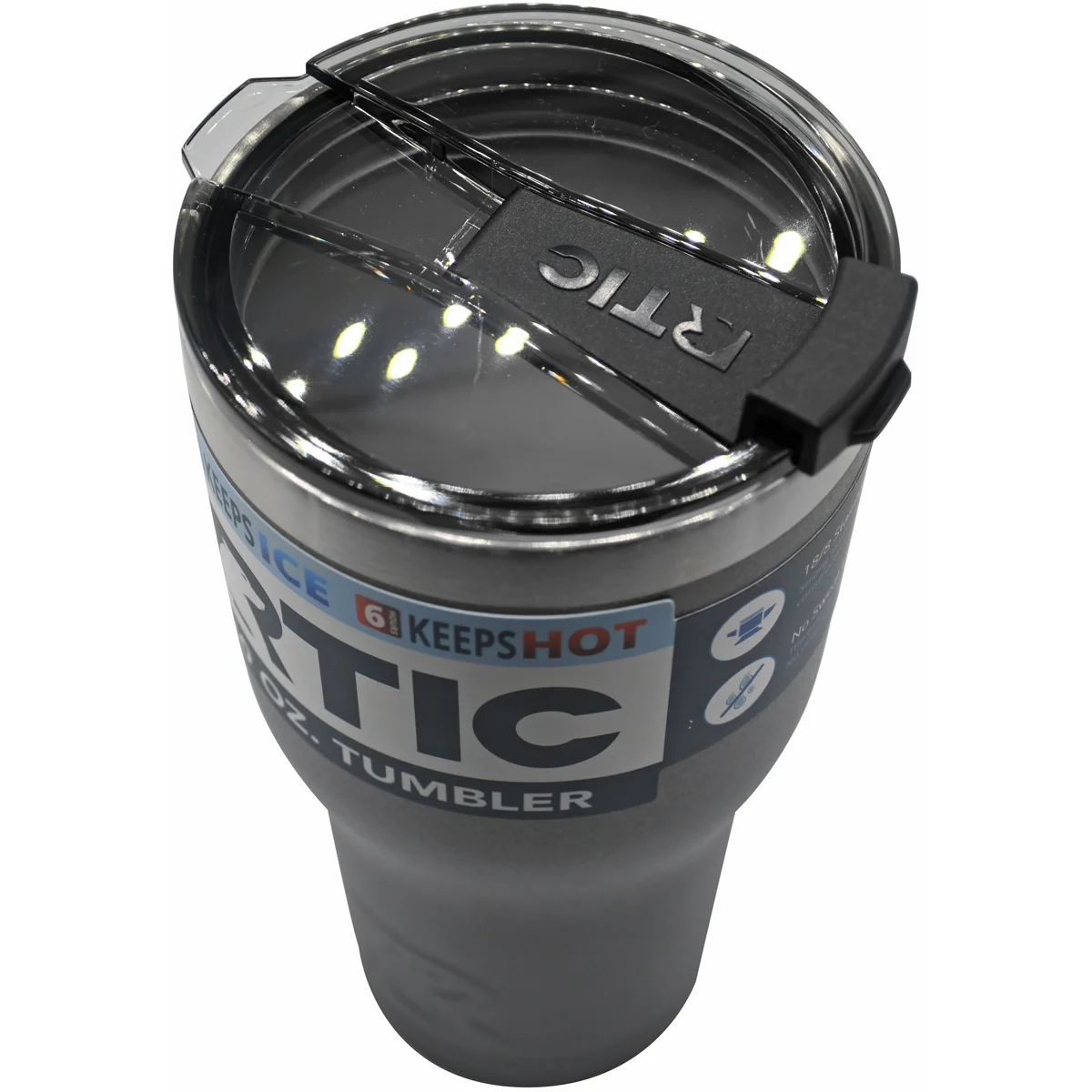 RTIC 30 OZ Insulated Tumbler Stainless Steel Coffee Travel Mug with Lid, Spill Proof, Hot Beverage and Cold, Portable Thermal Cup for Car, Camping, Deep Harbor - Womvr