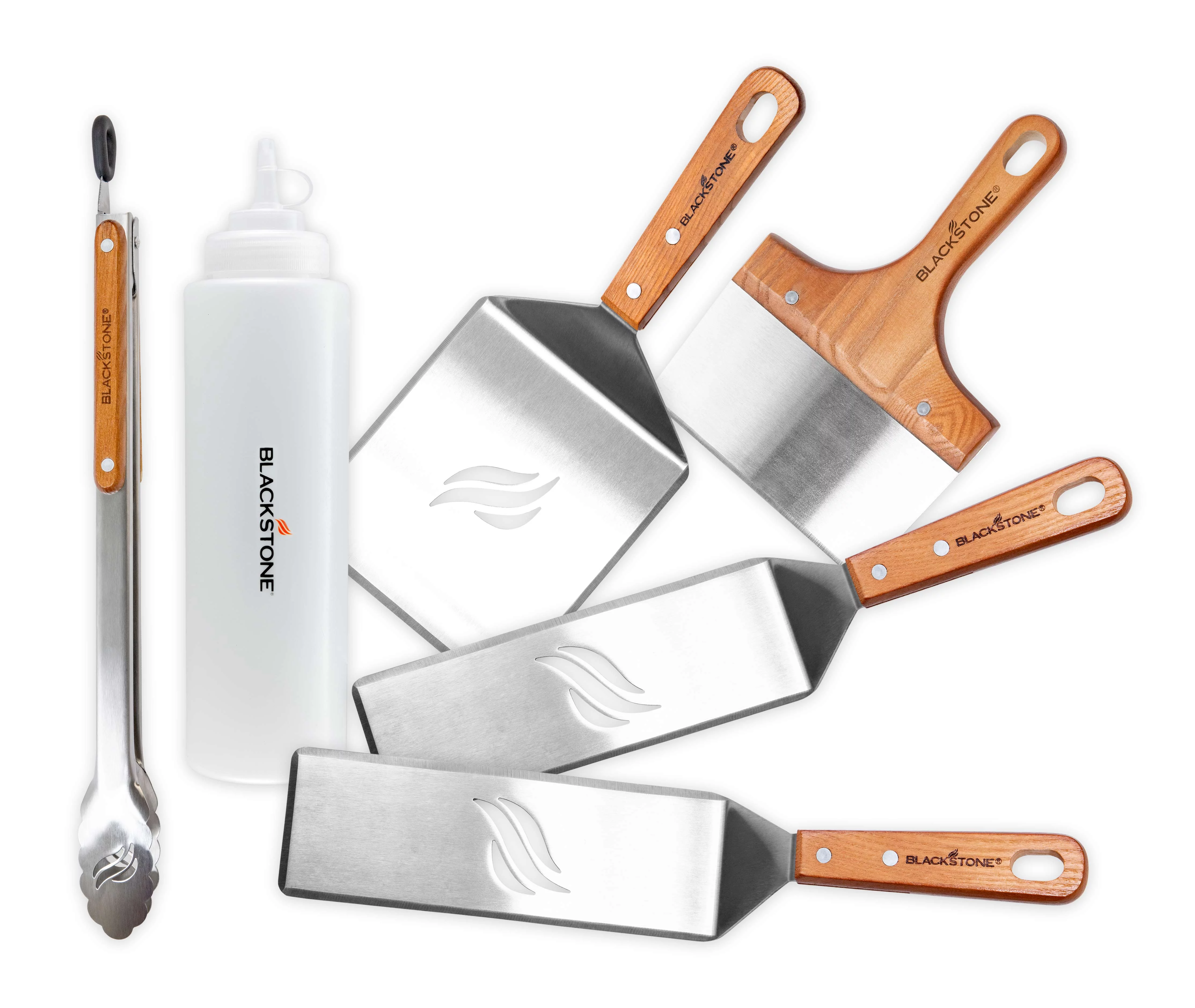 Blackstone Deluxe Stainless Steel 6-Piece Spatula Griddle Set - Womvr