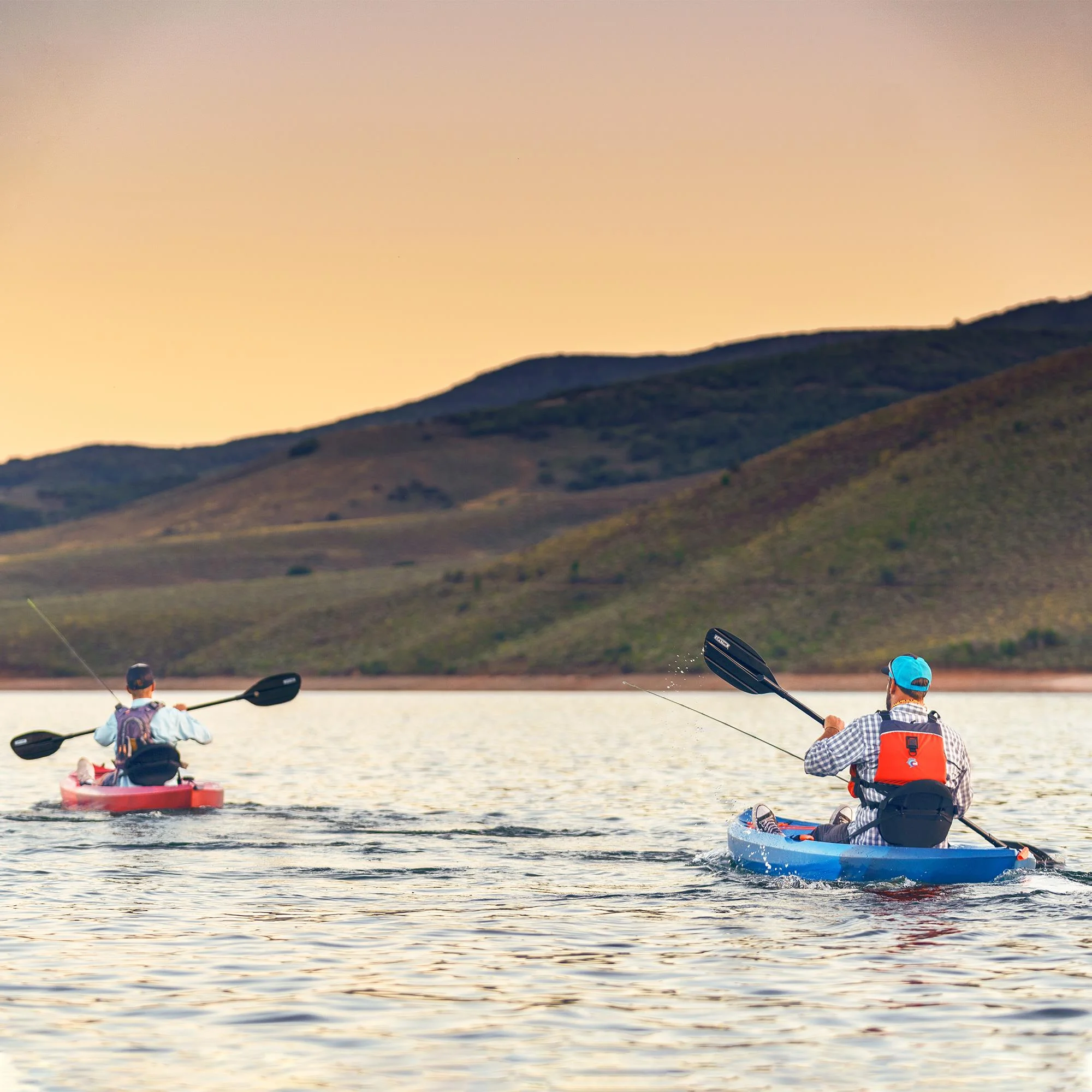 Lifetime Tamarack Angler 10 ft Fishing Kayak, Volcano Fusion w/Yellow (91340) - Womvr