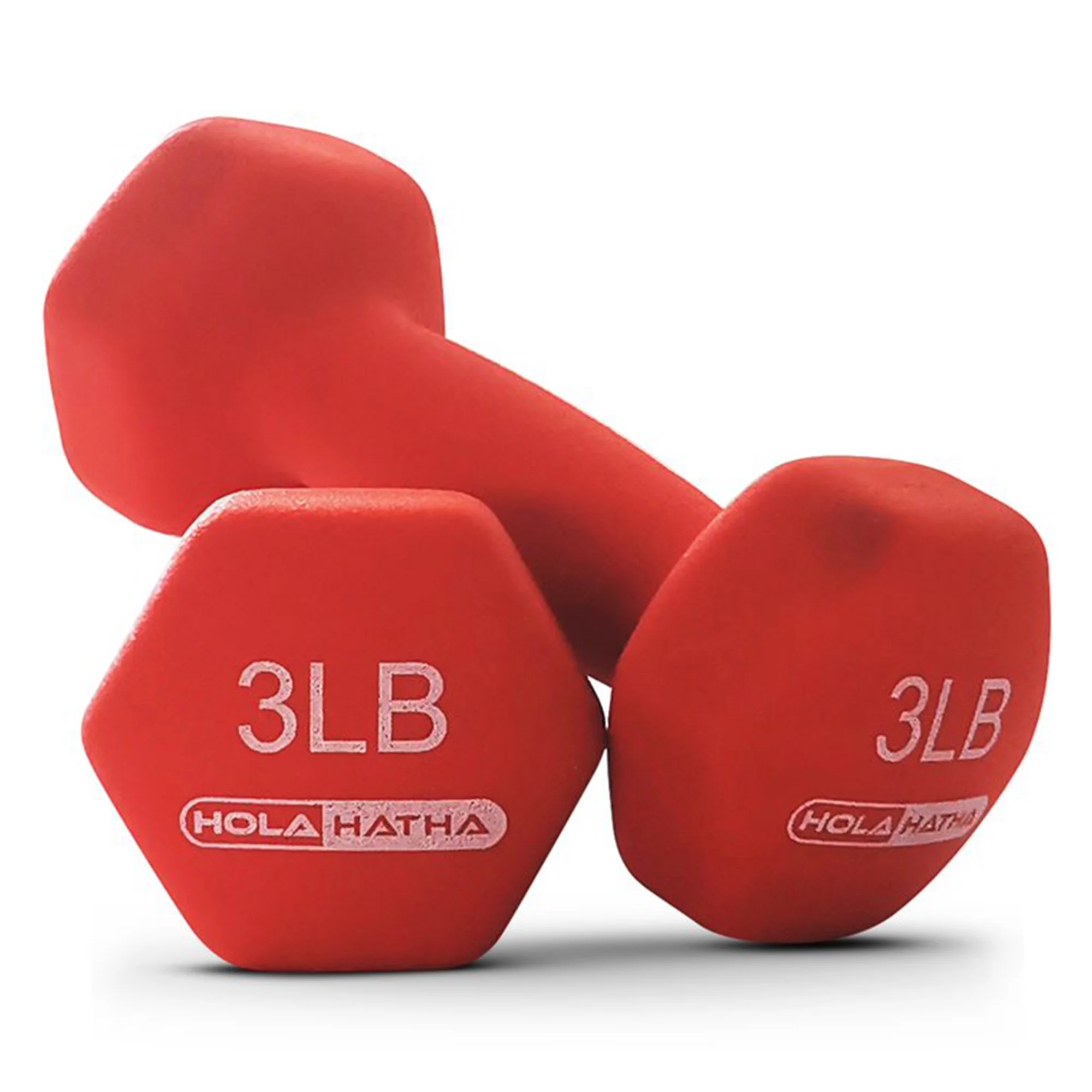 Open Box HolaHatha Dumbbell Weight Set Hand Weights & Storage Rack - Womvr