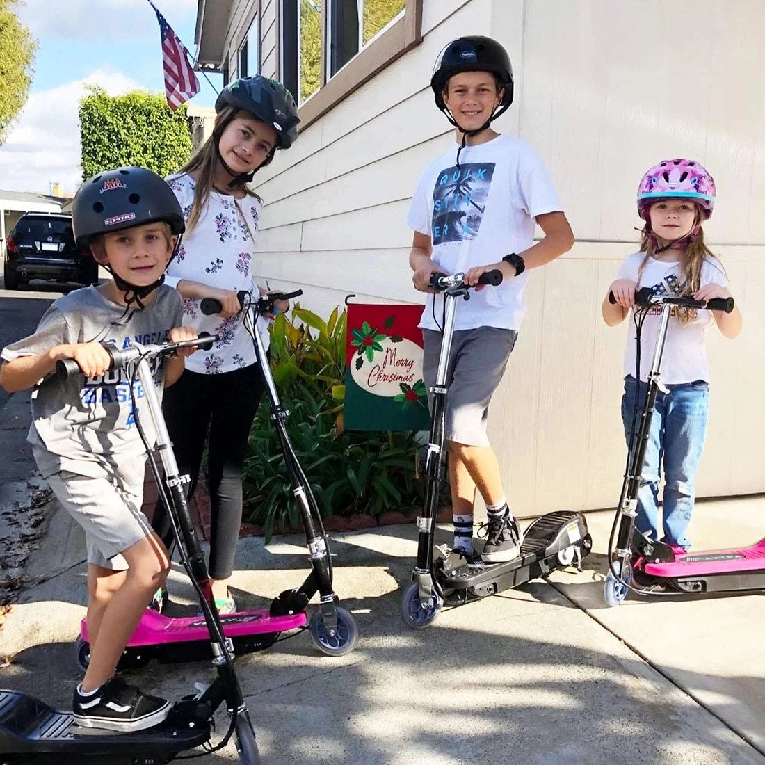 Maxtra Scooters E100 Electric Scooter for Kids Ages 6-12 - Up to 10 Mph, Foldable and Adjustable Handlebar - Womvr