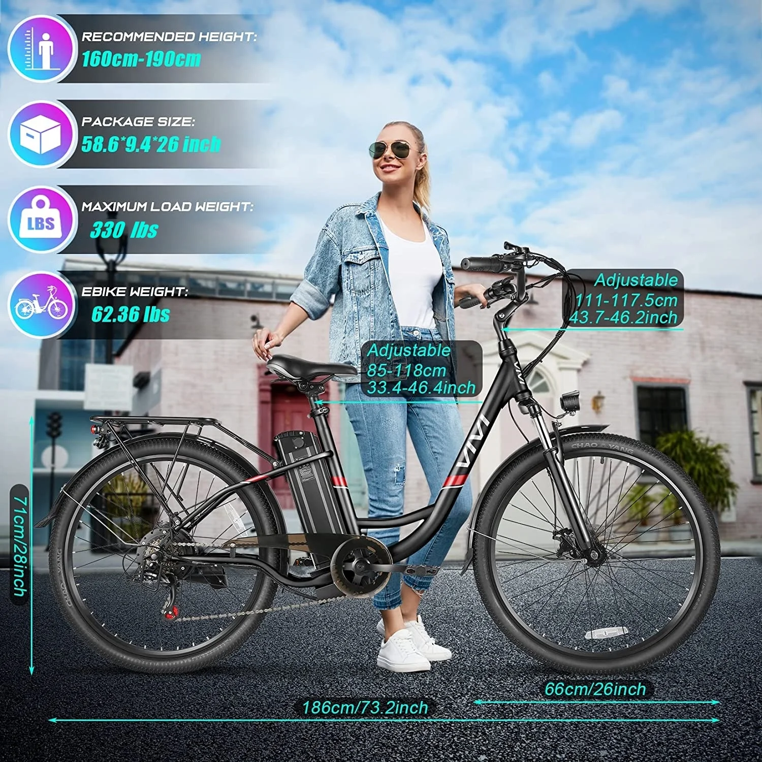 Vivi Electric Bike 26