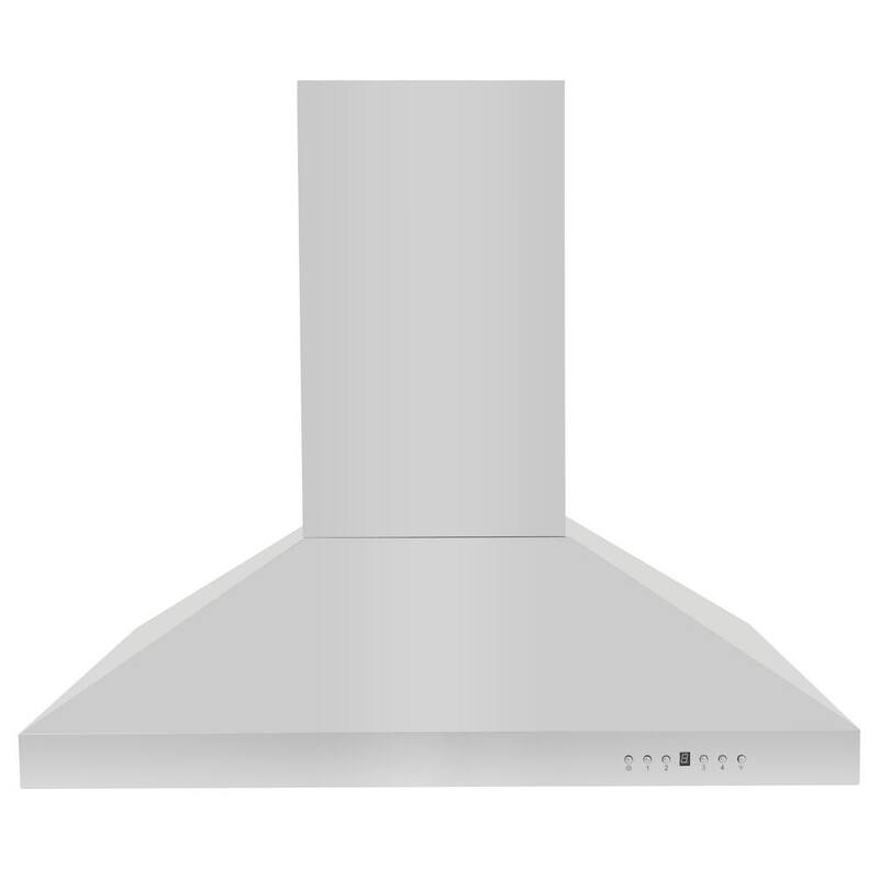 36 in. 400 CFM Convertible Island Mount Range Hood in Stainless Steel - Womvr