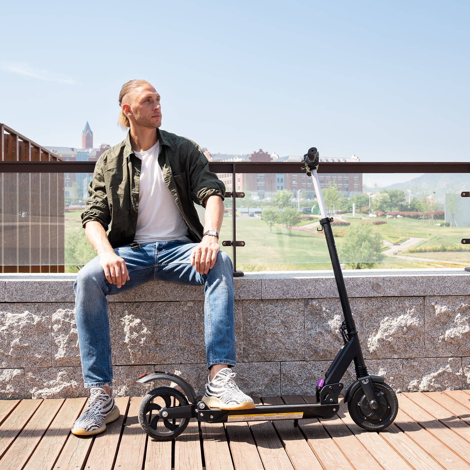 EVERCROSS Electric Scooter Adults, 350W Motor up to 19 MPH and 20 Miles Long-Range, 8