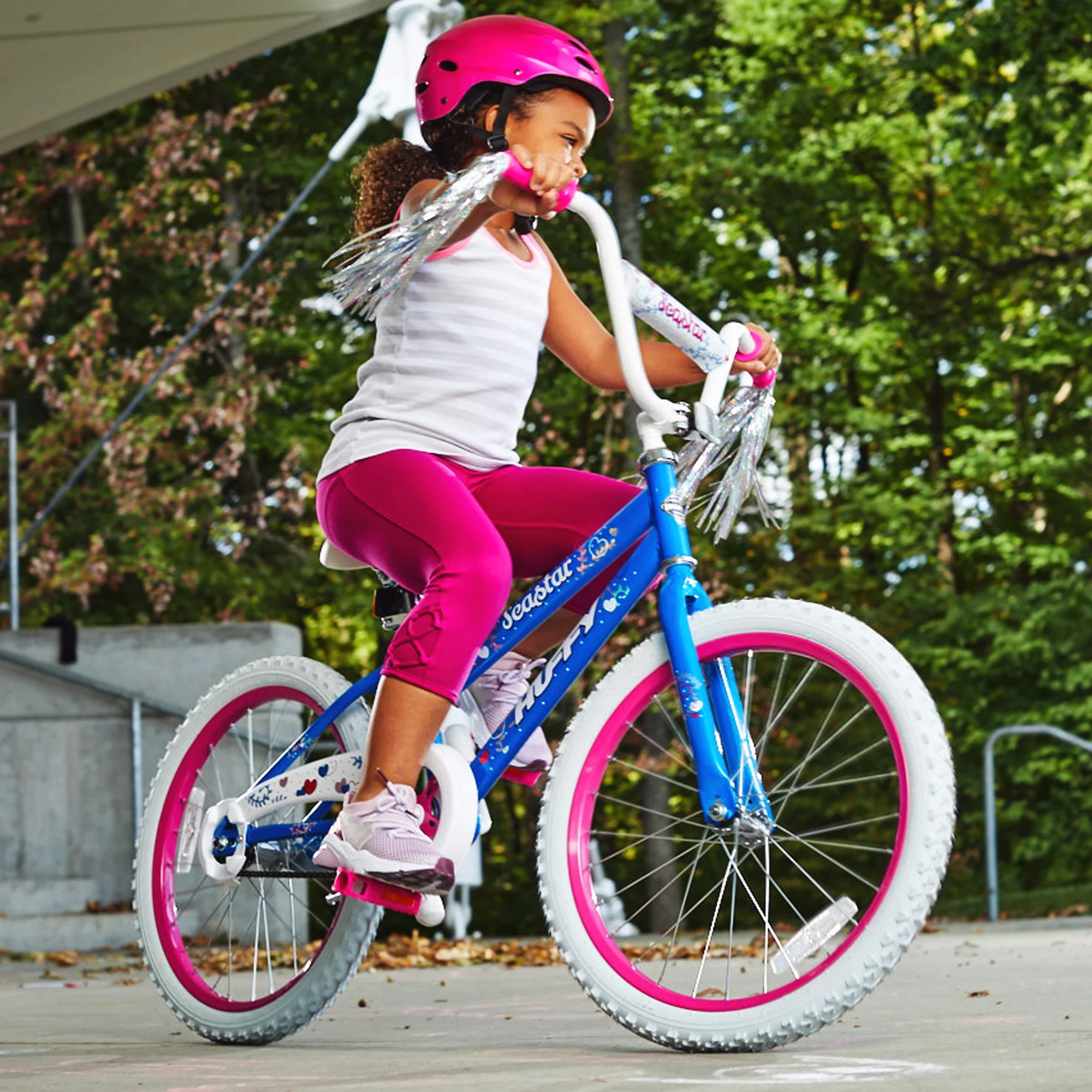 Huffy 20 in. Sea Star Kids Bike for Girls Ages 5 and up, Child, Blue and Pink - Womvr