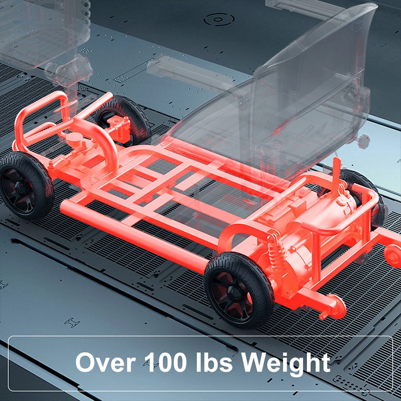 Engwe 4 Wheel Powered Mobility Scooters,Foldable Electric Wheelchair for Seniors-Red - Womvr