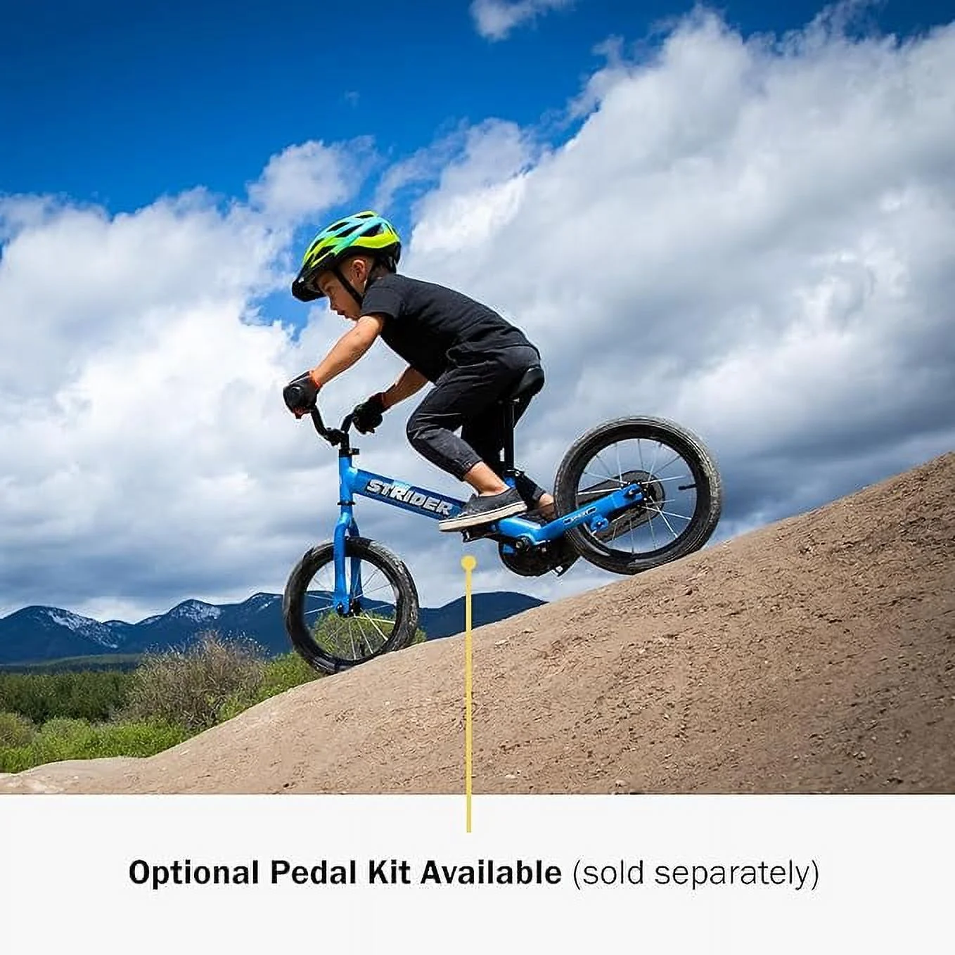 Strider - 14x Sport Balance Bike, Ages 3-7 Years, Pedal Conversion Kit Sold Separately - Awesome Blue - Womvr