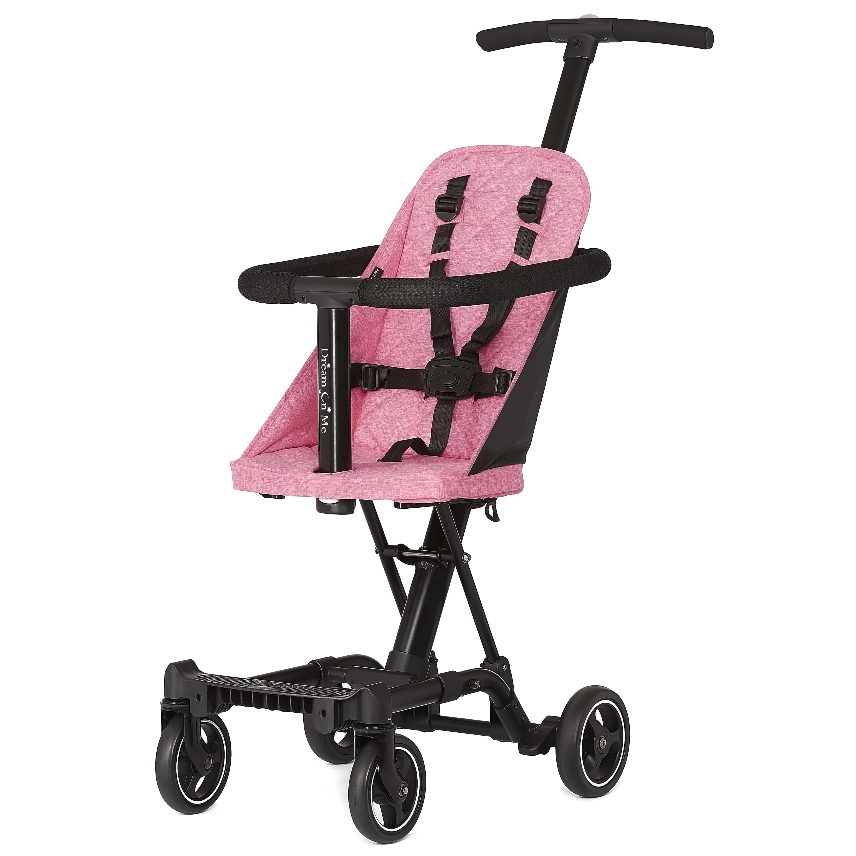 Dream On Me Coast Rider | Travel Stroller | Lightweight Stroller | Compact | Portable | Vacation Friendly Stroller, Black - Womvr