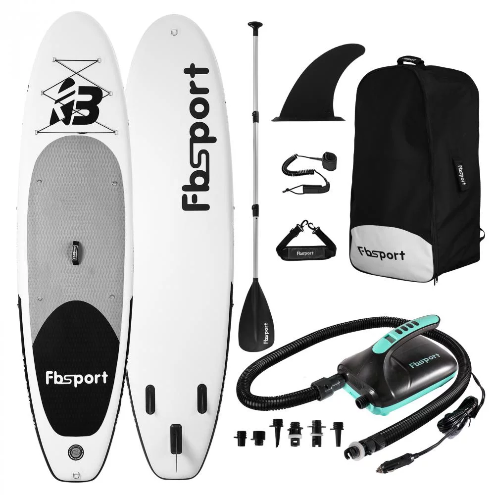 Fbsport Electric Inflatable Paddle Board, Stand UP Paddleboard 11' Length with Electric Pump SUP Accessories - Womvr