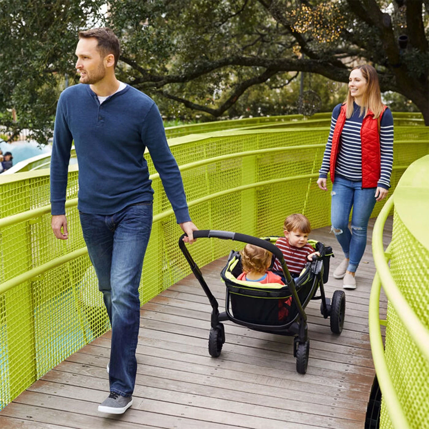 Evenflo Pivot Xplore All Terrain Stroller Wagon, Adventurer, Unisex, 6 Months - 5 Years - Womvr