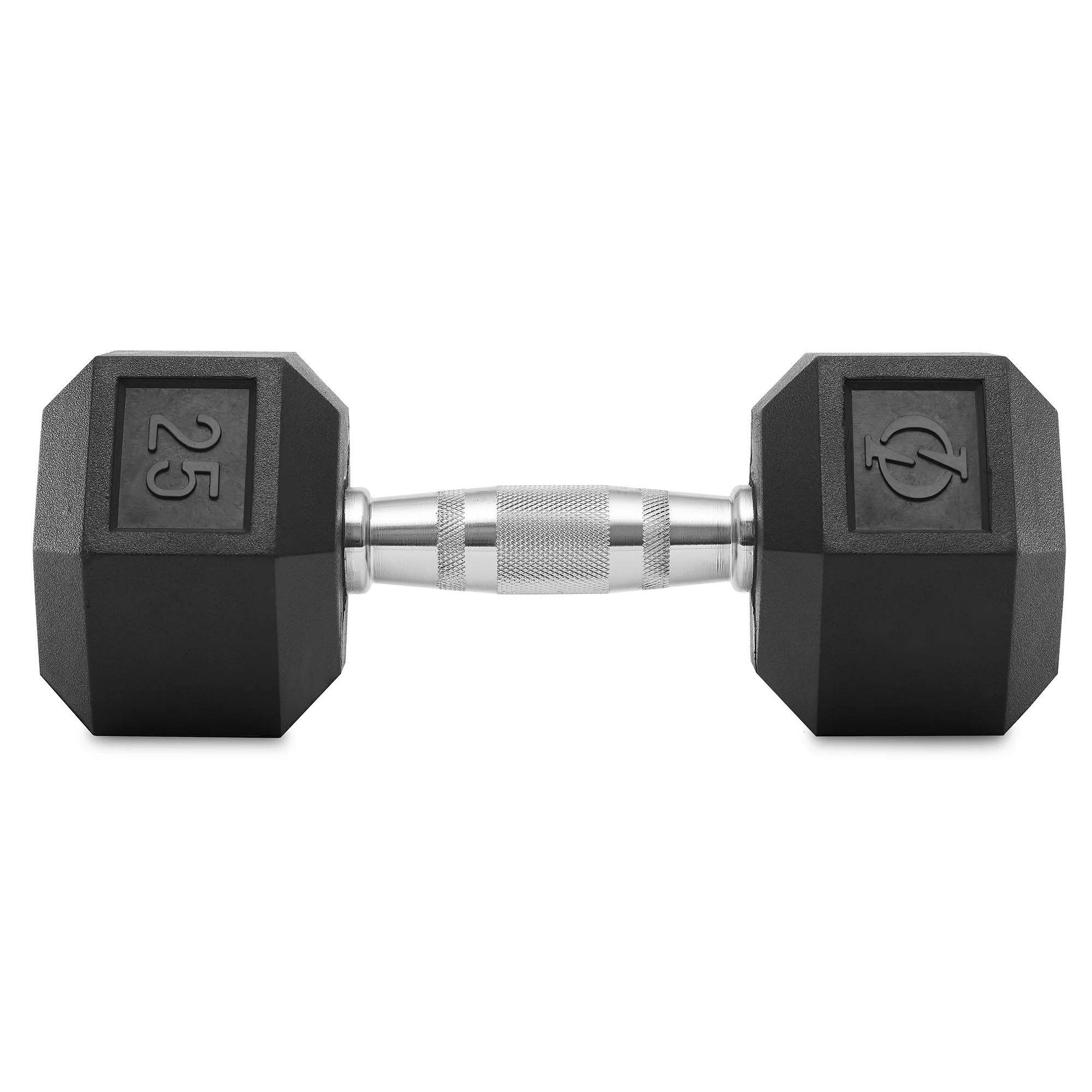 Philosophy Gym Rubber Coated Hex Dumbbell Hand Weight, 45 lbs - Womvr