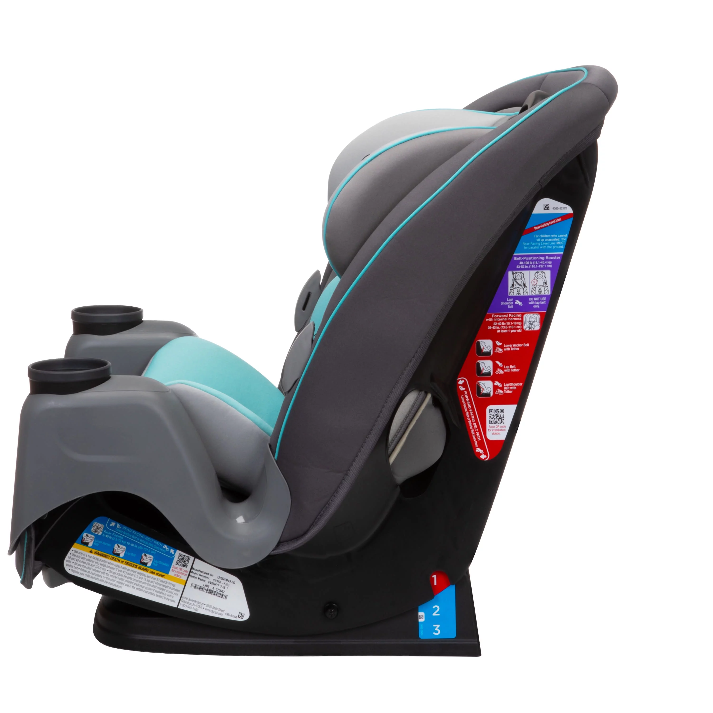 Safety 1st Grow and Go Sprint All-in-One Convertible Car Seat, Soapstone II - Womvr