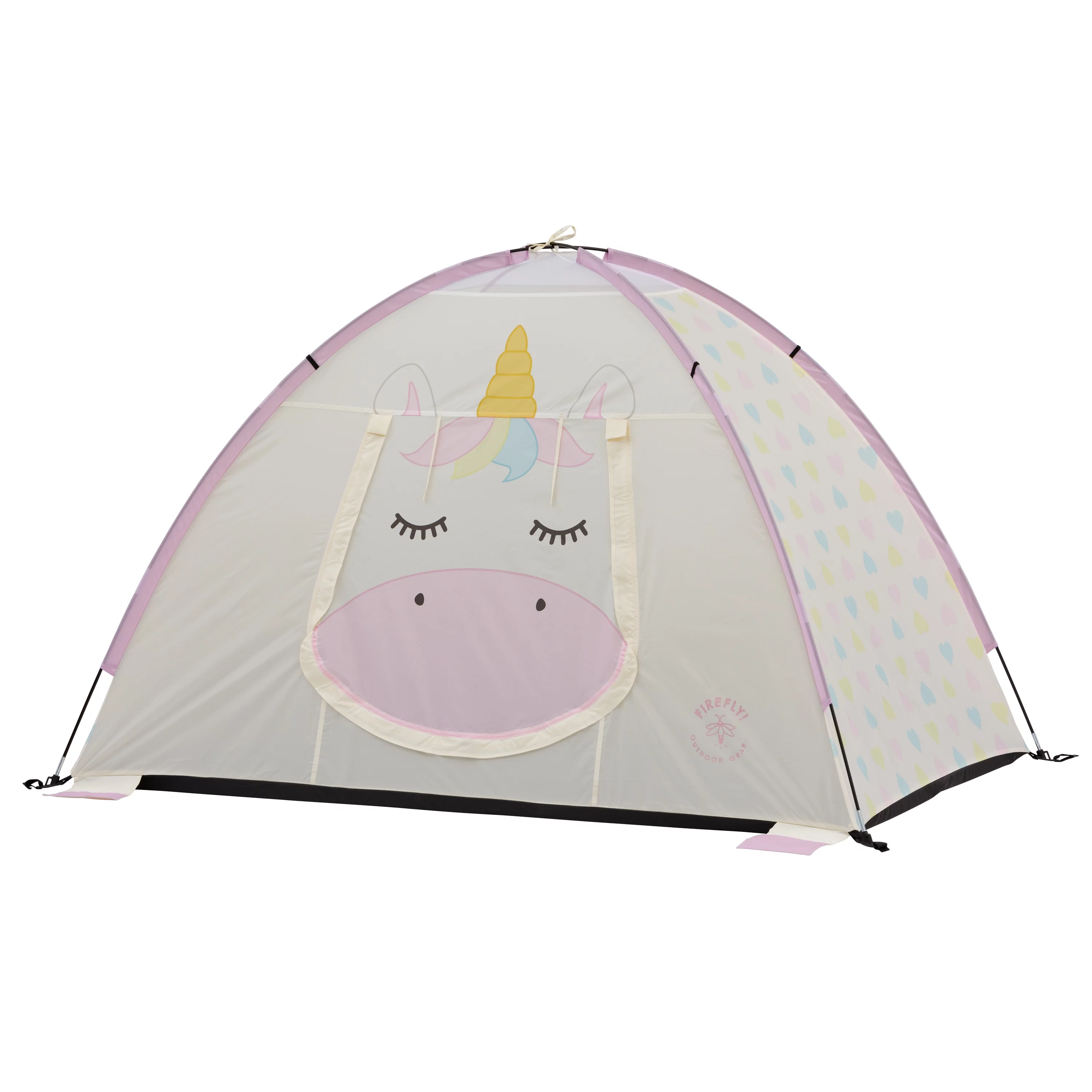 Firefly! Outdoor Gear Sparkle the Unicorn 2-Person Kid's Camping Tent - Off-White/Pink - Womvr