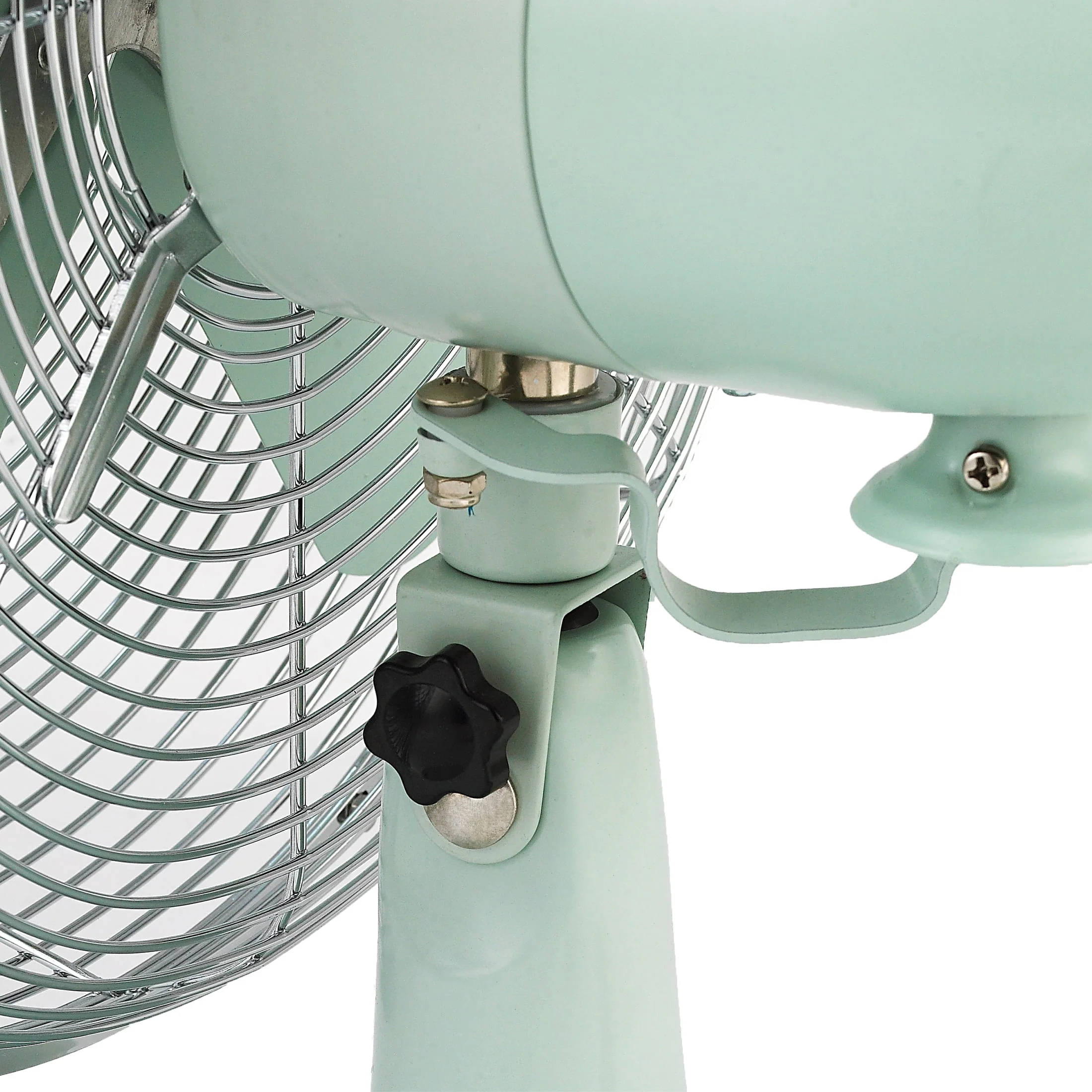 Better Homes & Gardens New 12 inch Retro 3-Speed Metal Tilted-Head Oscillation Table Fan Gold - Womvr
