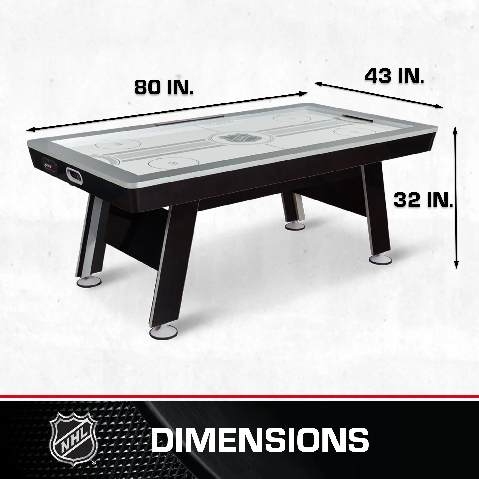 NHL 80” Power Play 2-in-1 Air Hockey Table with Table Tennis Top - Womvr