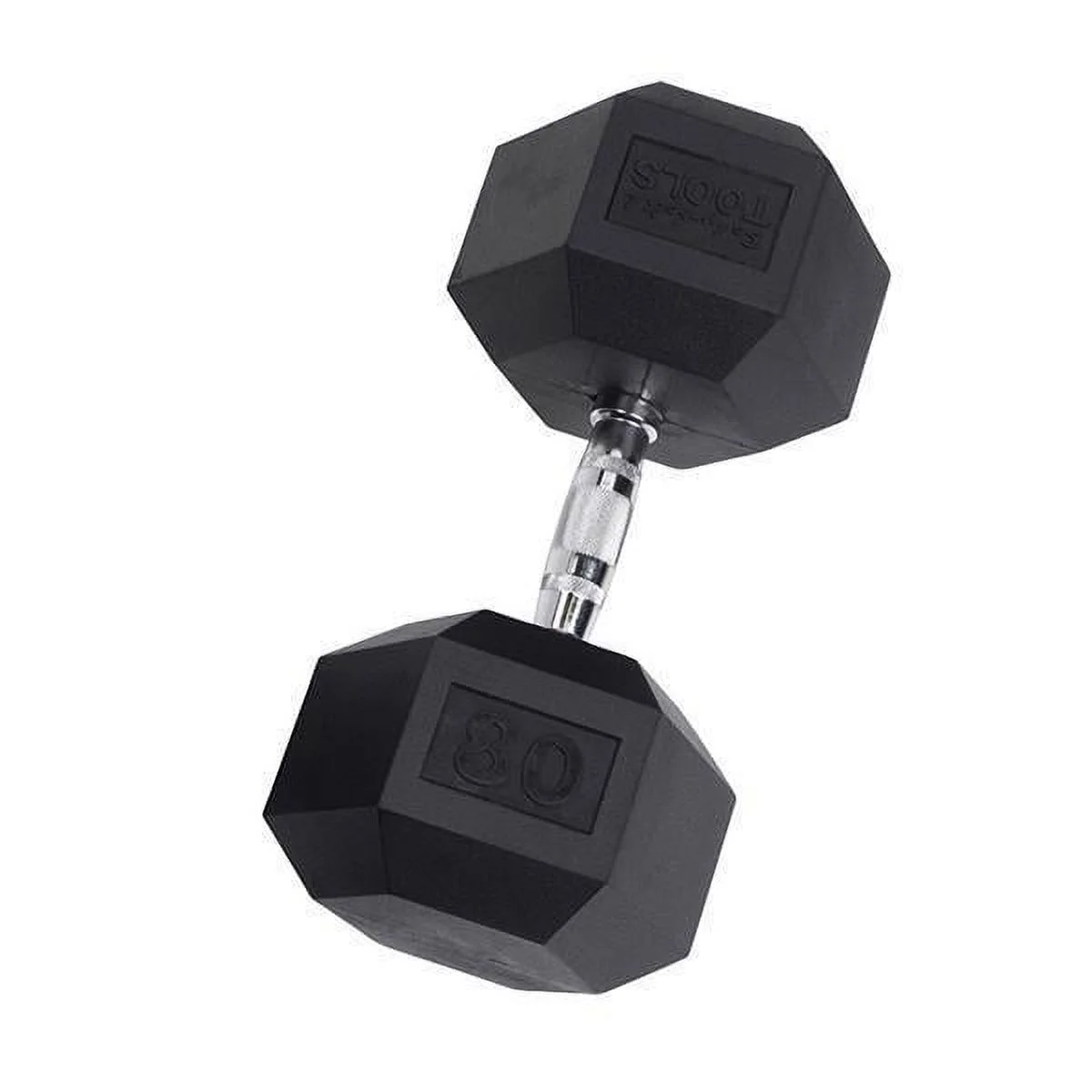 Rubber Coated Hex Dumbbells 55 lb. - Womvr