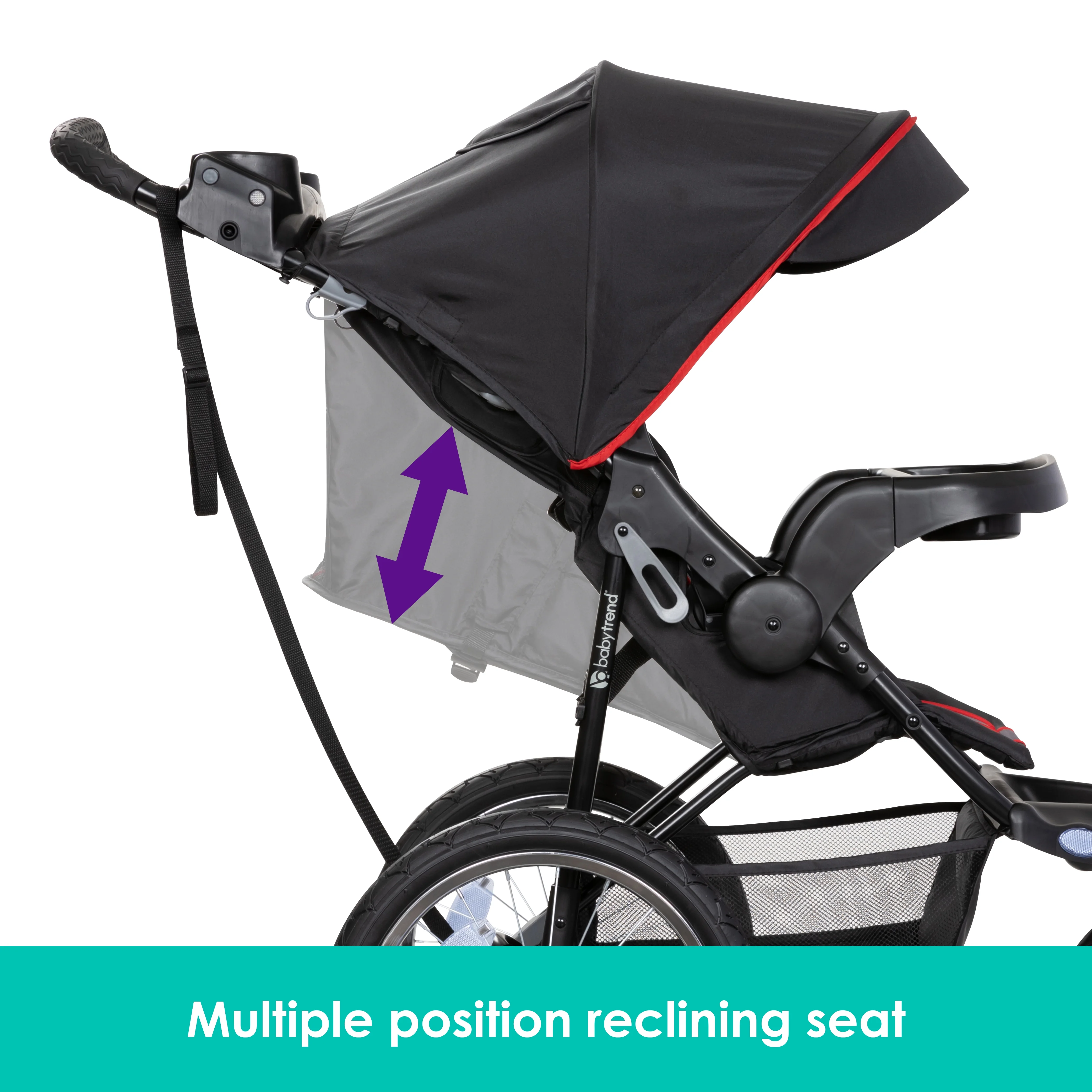 Baby Trend Xcel-R8 Plus Jogging Stroller - Liberty Grey - Womvr